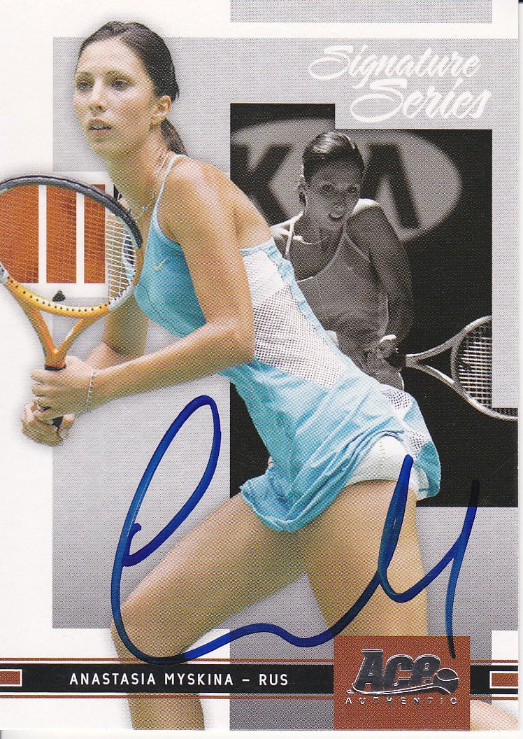 直筆サイン入り写真 キャロリン・ガルシア プロテニス/フレームなし/SA