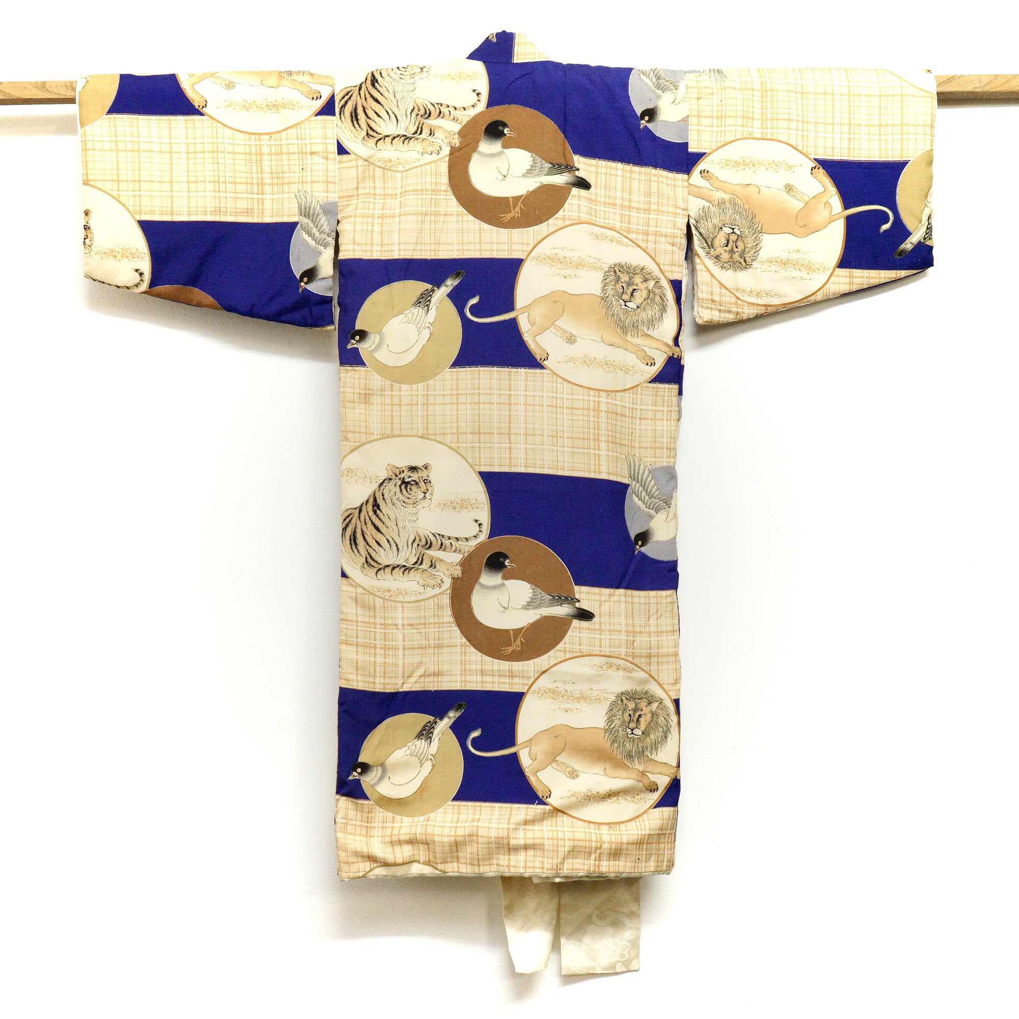 KIRUKIRU】アンティーク 子供着物 正絹 レトロ 戦争柄 大日本帝国