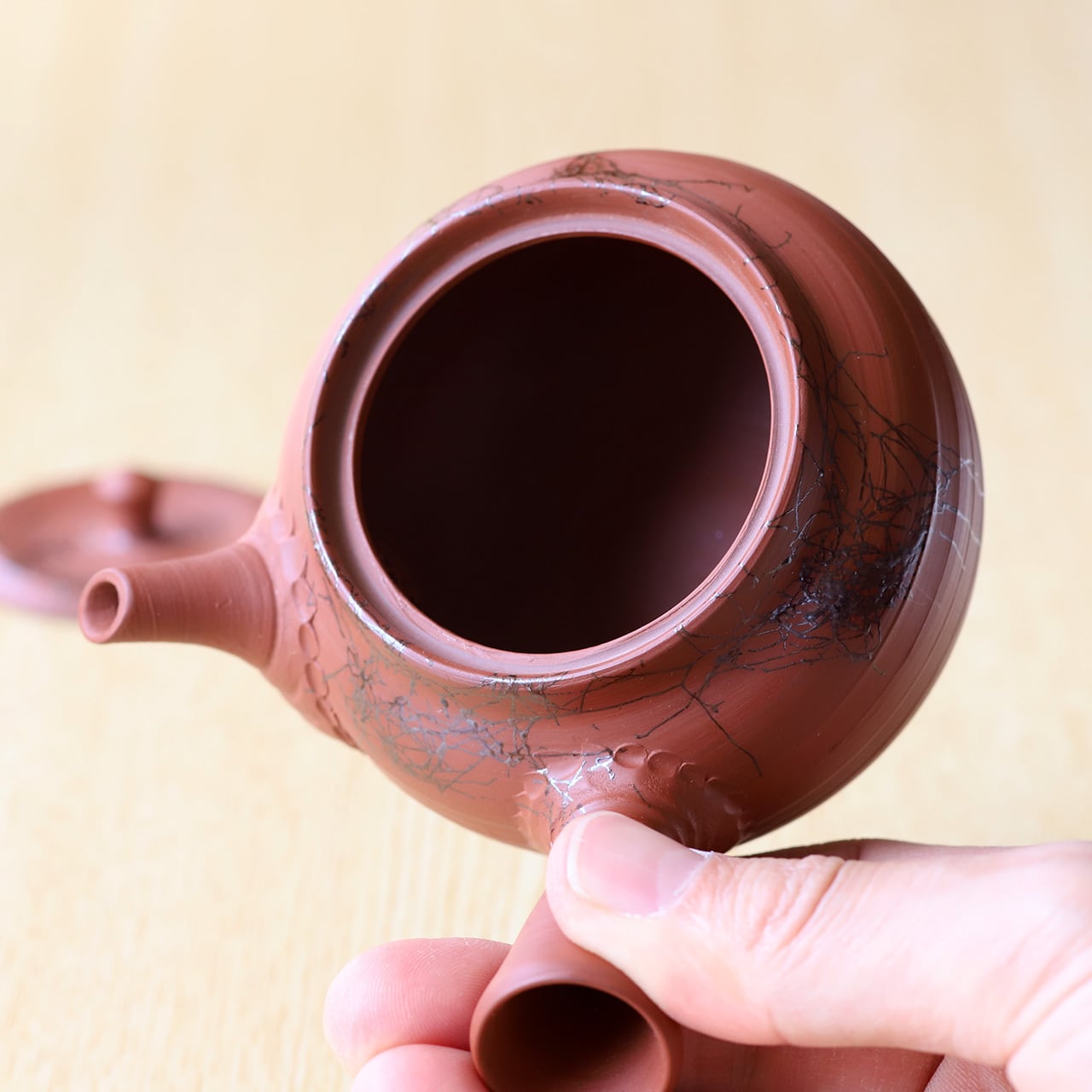 備前焼きの大きな横手急須 榊原芳山 Yahoo!オークション -「芳山