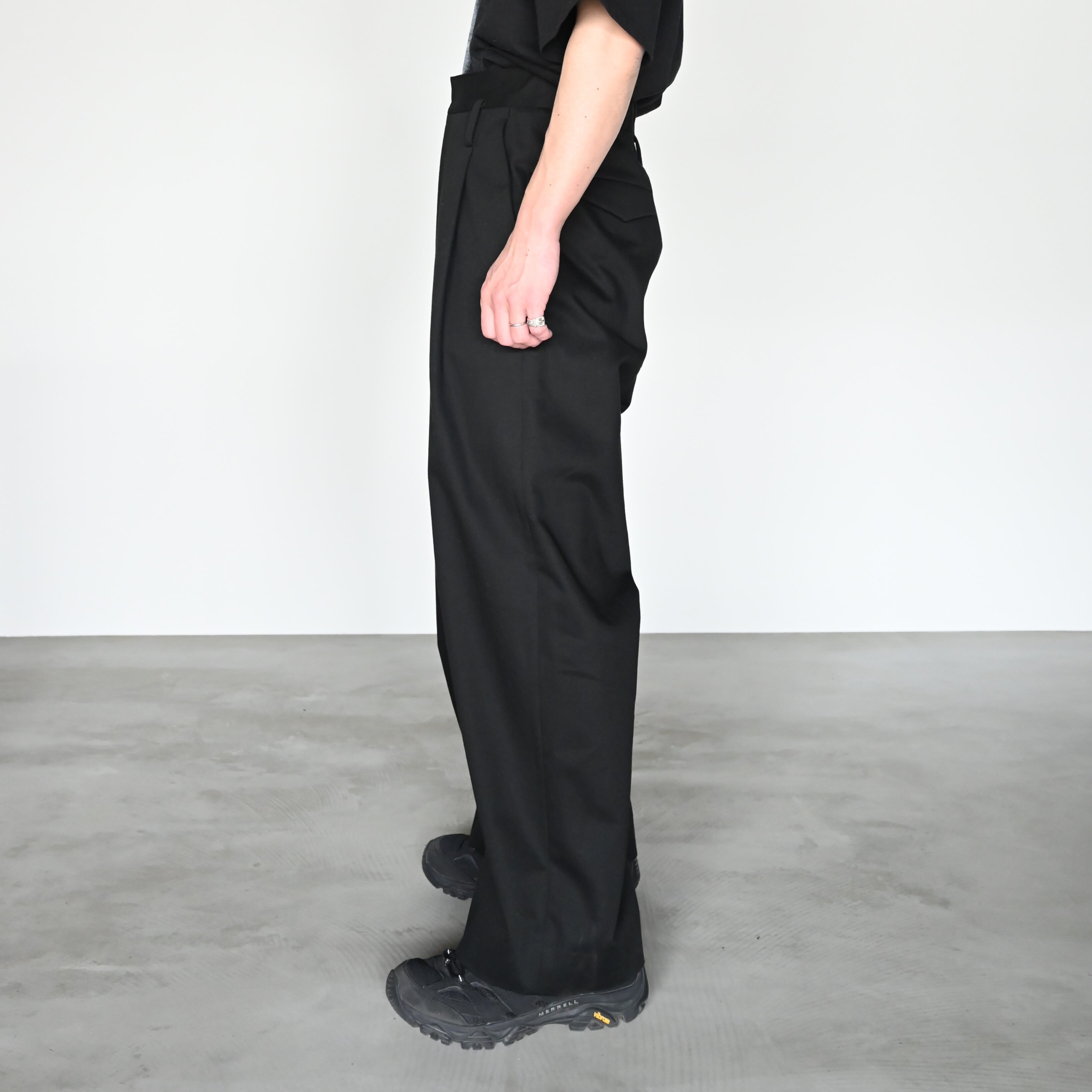 Leh / Wrap Wide Slacks | GANKO