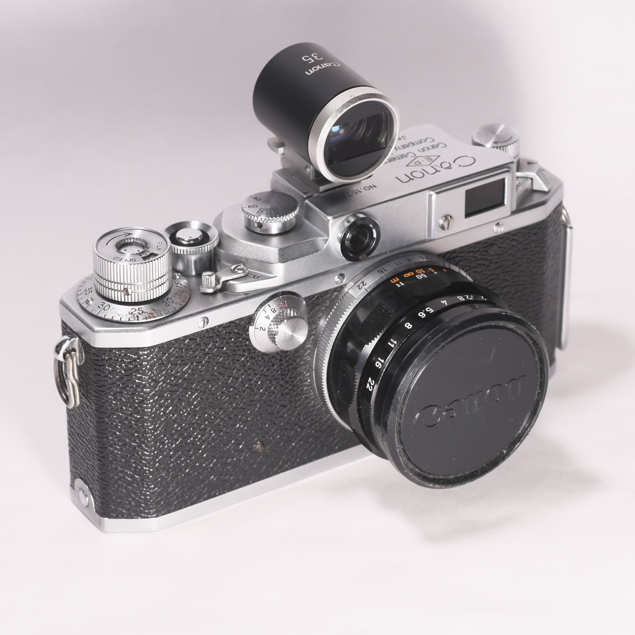 キャノン米軍基地向けレンジファインダーカメラIIf、50mm、35mmレンズ