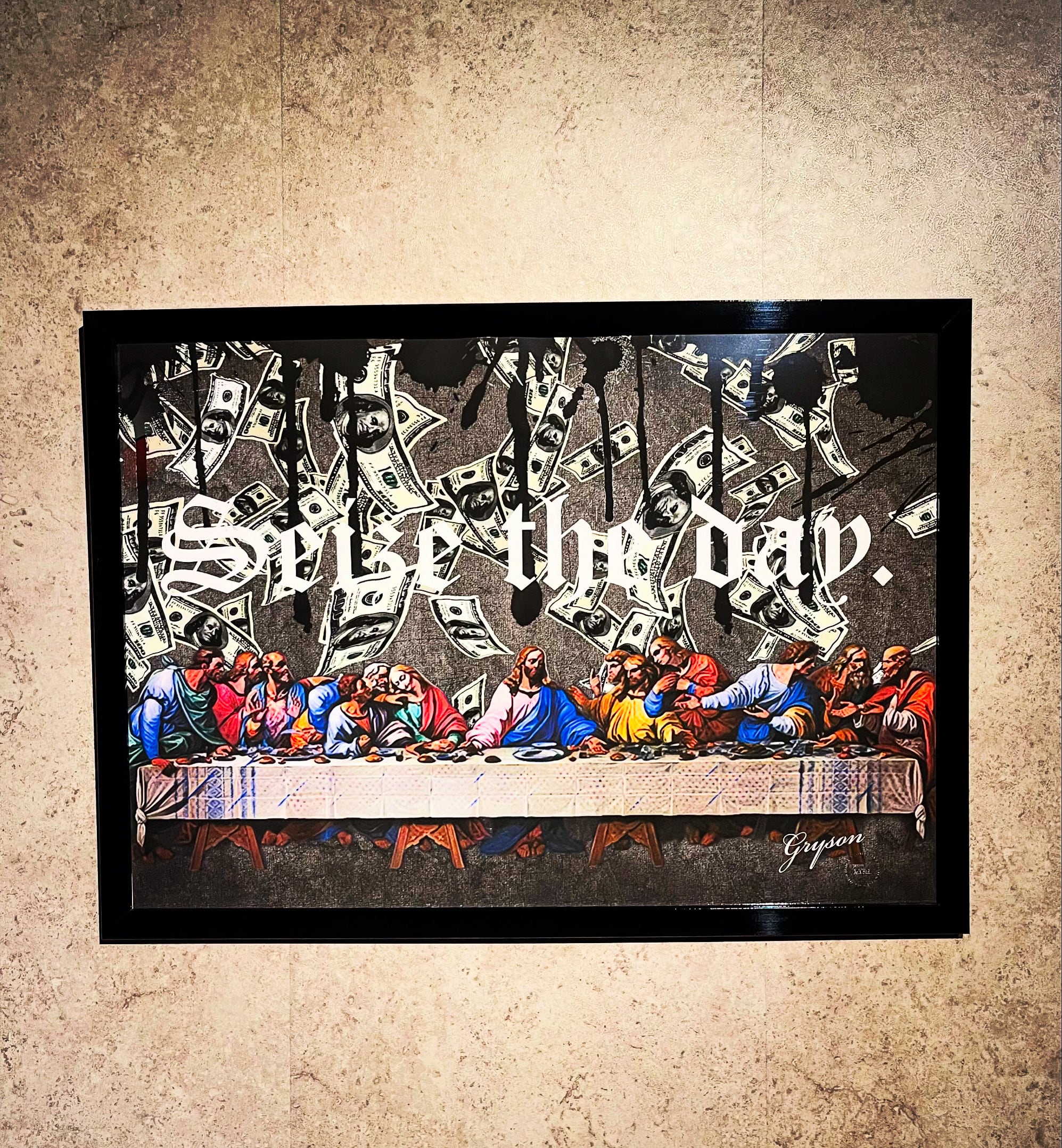 Grysonアート3L最後の晩餐今を生きる パロディオマージュアート | MFA