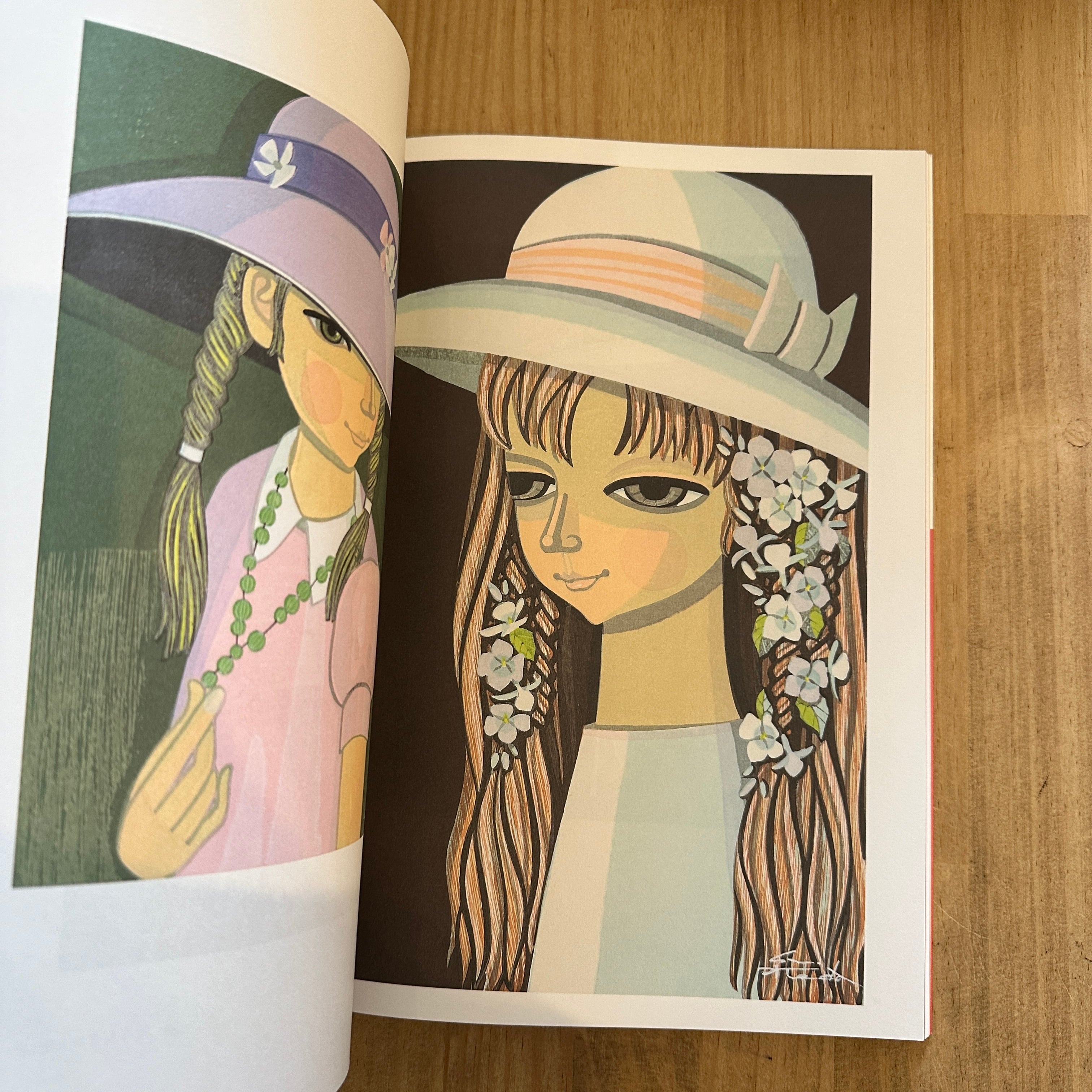 □⑧池田修三 【九月】 1982年 木版画 直筆サイン 版画 池田修三「笛