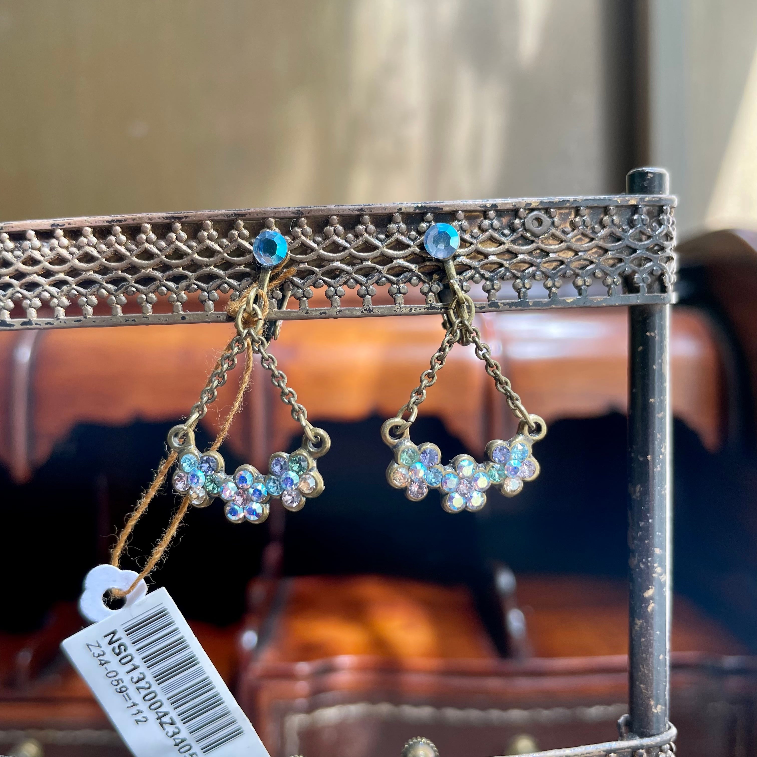 Michal Negrin ミハエルネグリン ゆらゆら 小花モチーフ ビジュー