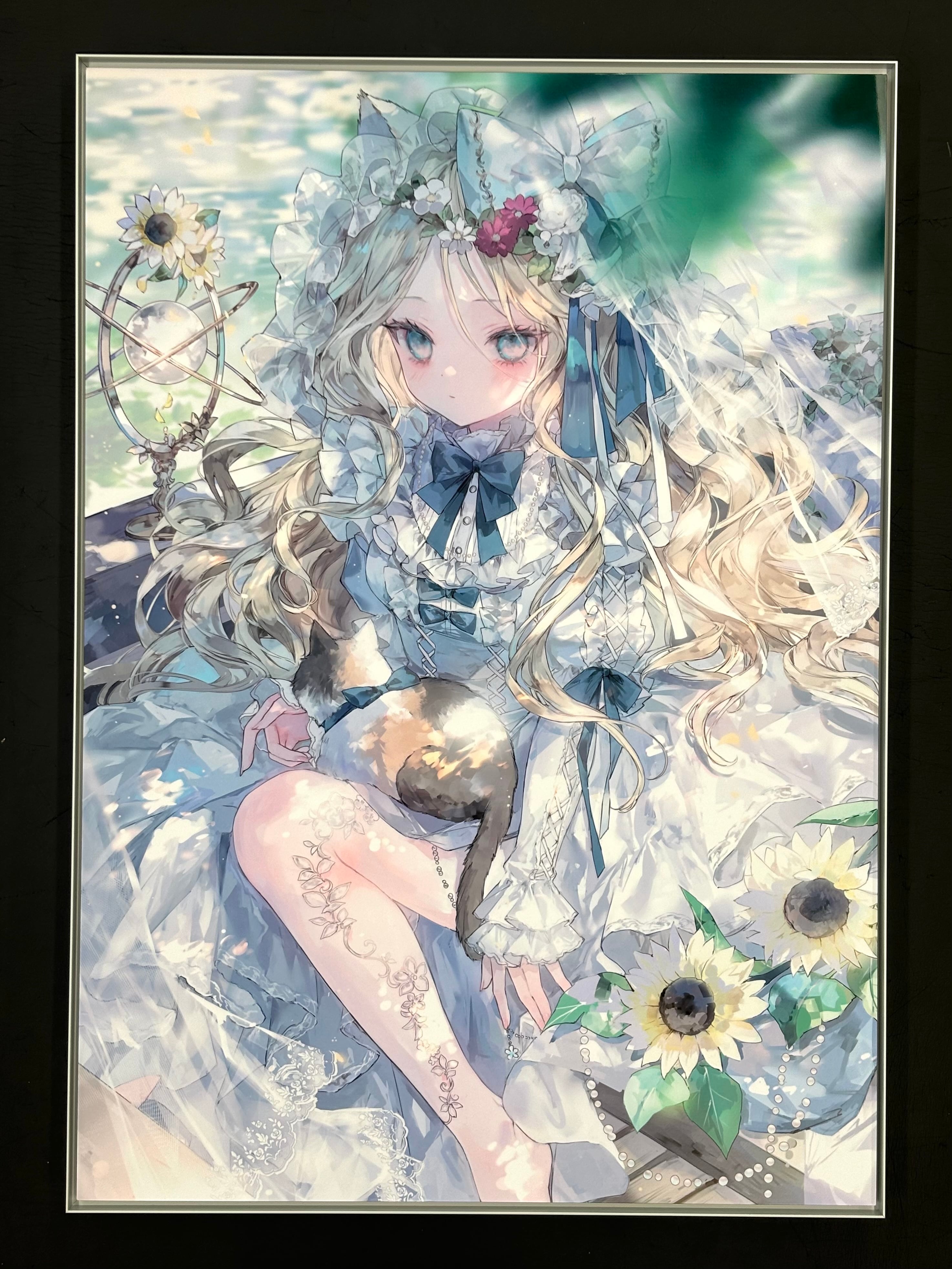 おにねこ先生 直筆サイン入り X-ART製 オーロラアート カード付き 50枚