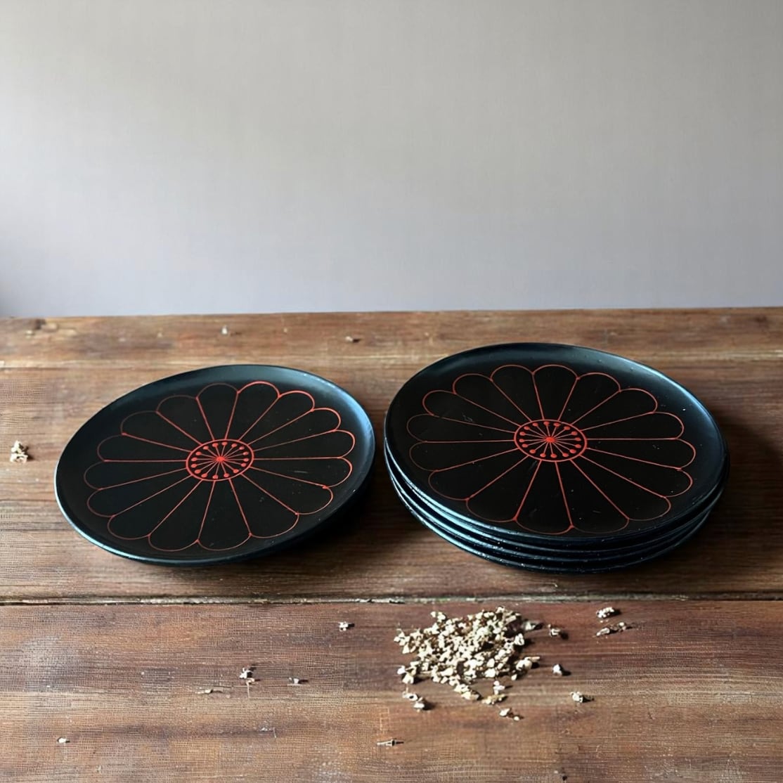 平安 象彦 菊 銘々皿 5枚組 共箱(定価29.700) - メルカリ