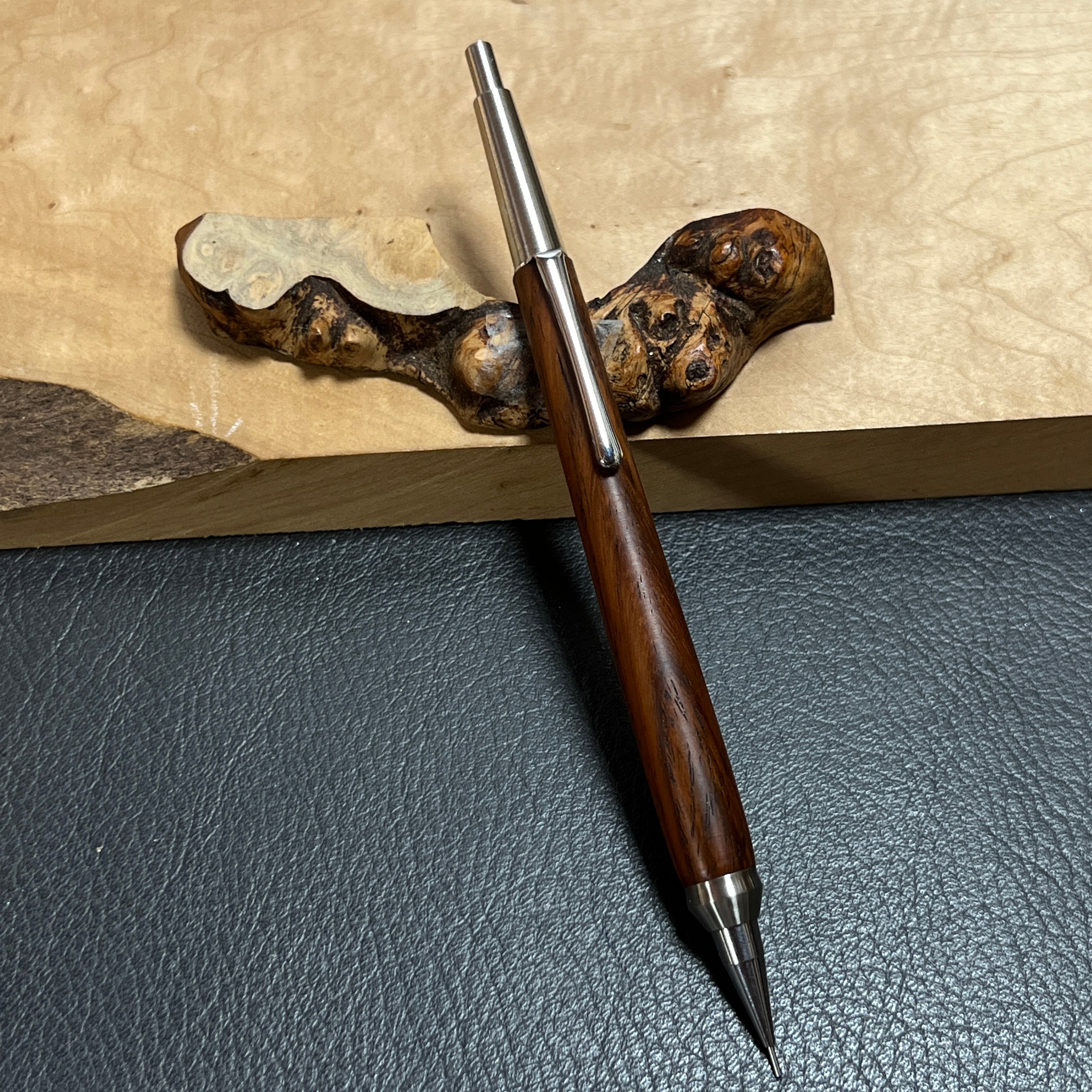 108紫檀強低重心木軸 PG-5用 先端金属タイプ2 ステンレス | handwood