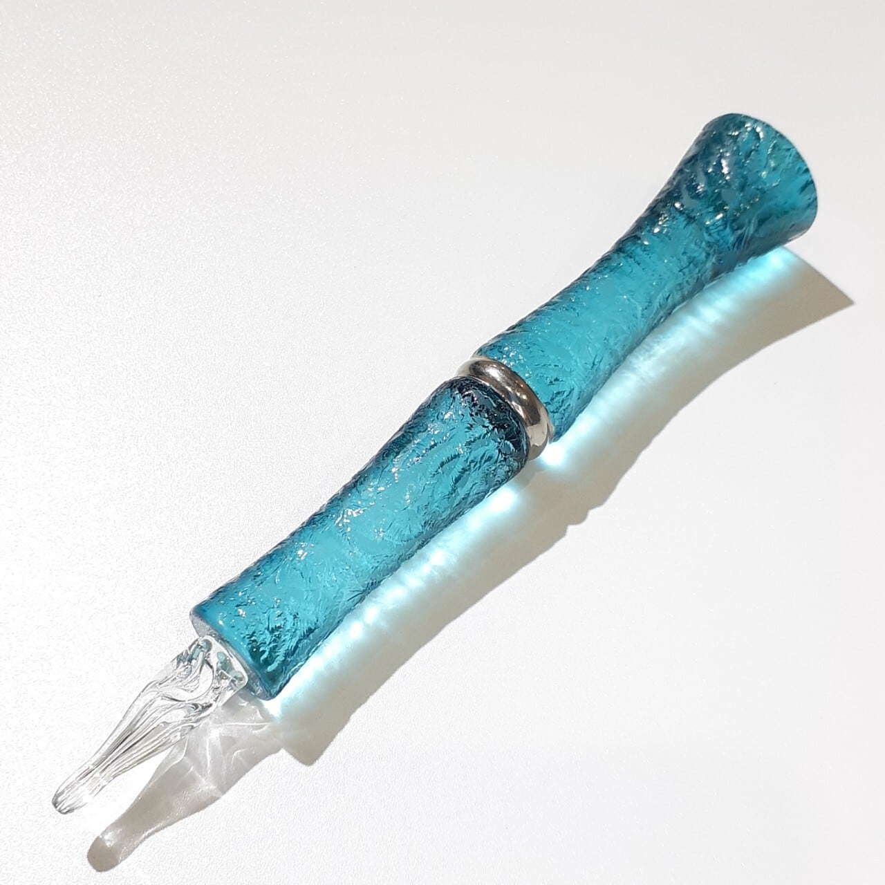 ☆新品・送料込☆Glasspen TAKETORI 月の鏡 紫色 ガラスペン TooS20