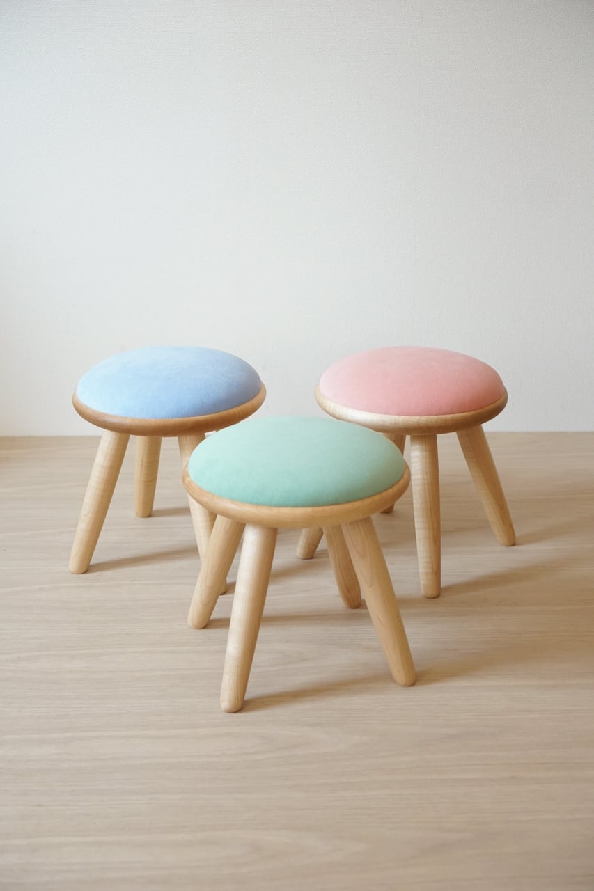 こどもマカロンスツール（メープル） | 木工ふくよか