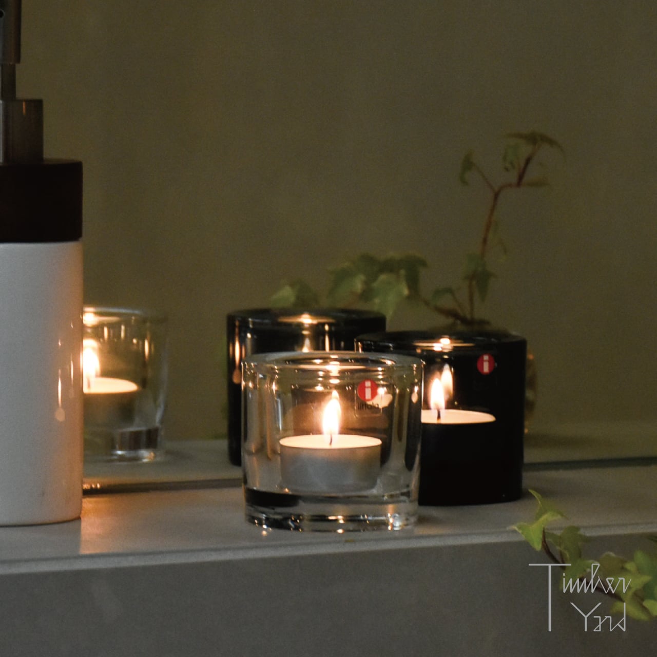 イッタラ マリメッコ キャンドルホルダー キビ フロスト レイン 2個