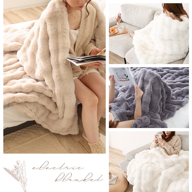 Rocotto もこもこ電気毛布 シングル 140×200cm | MRG JAPAN Direct