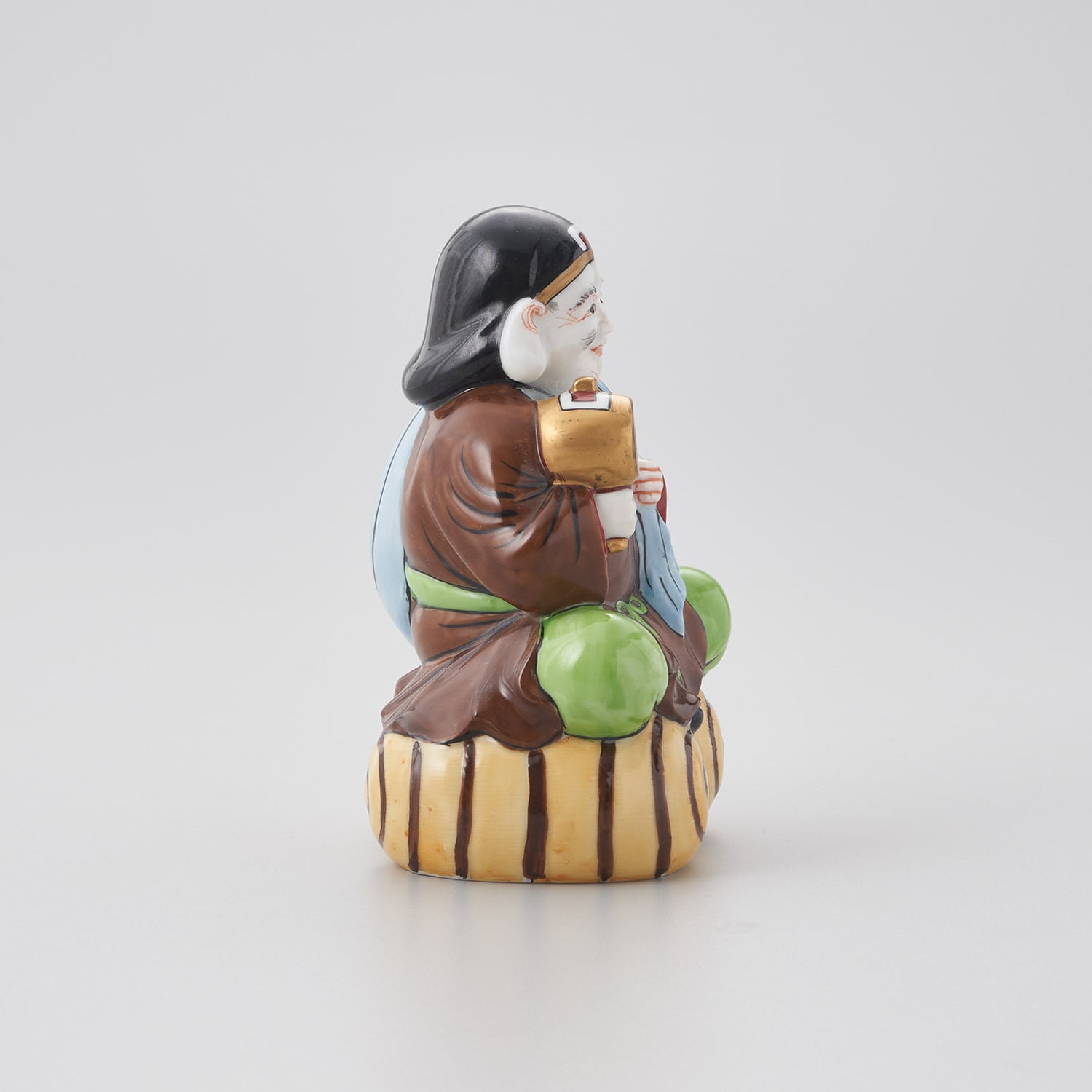 やきもの人形 七福神 大黒天 陶器製 曾風作 訳あり】七福神 陶器