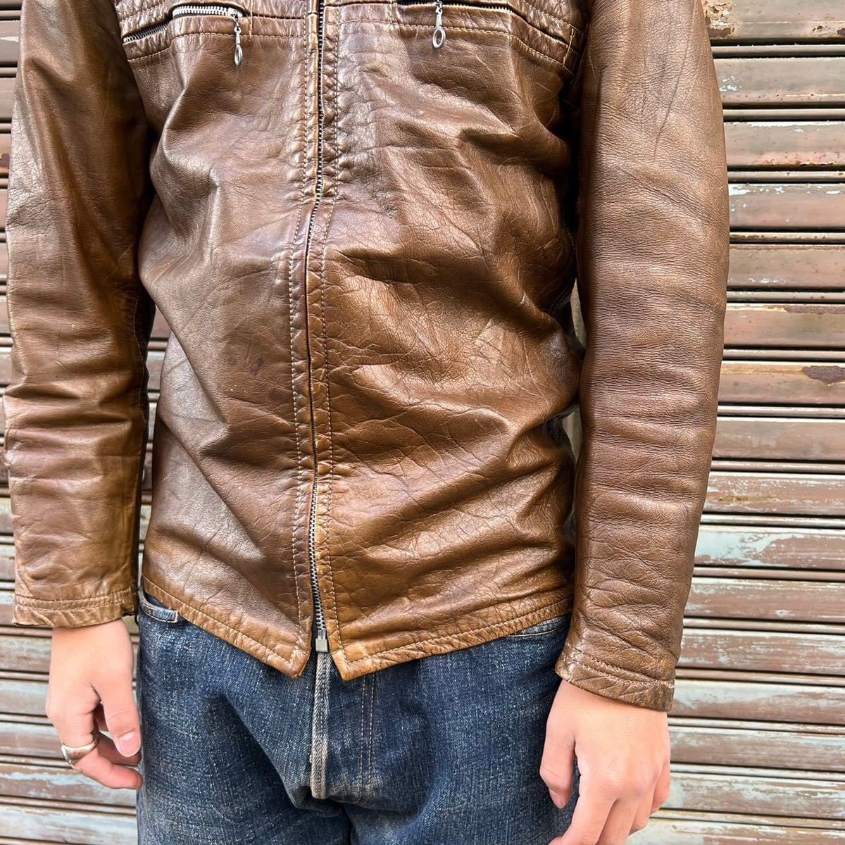 60s 70s Harley-Davidson シングルライダース ジャケット レザー