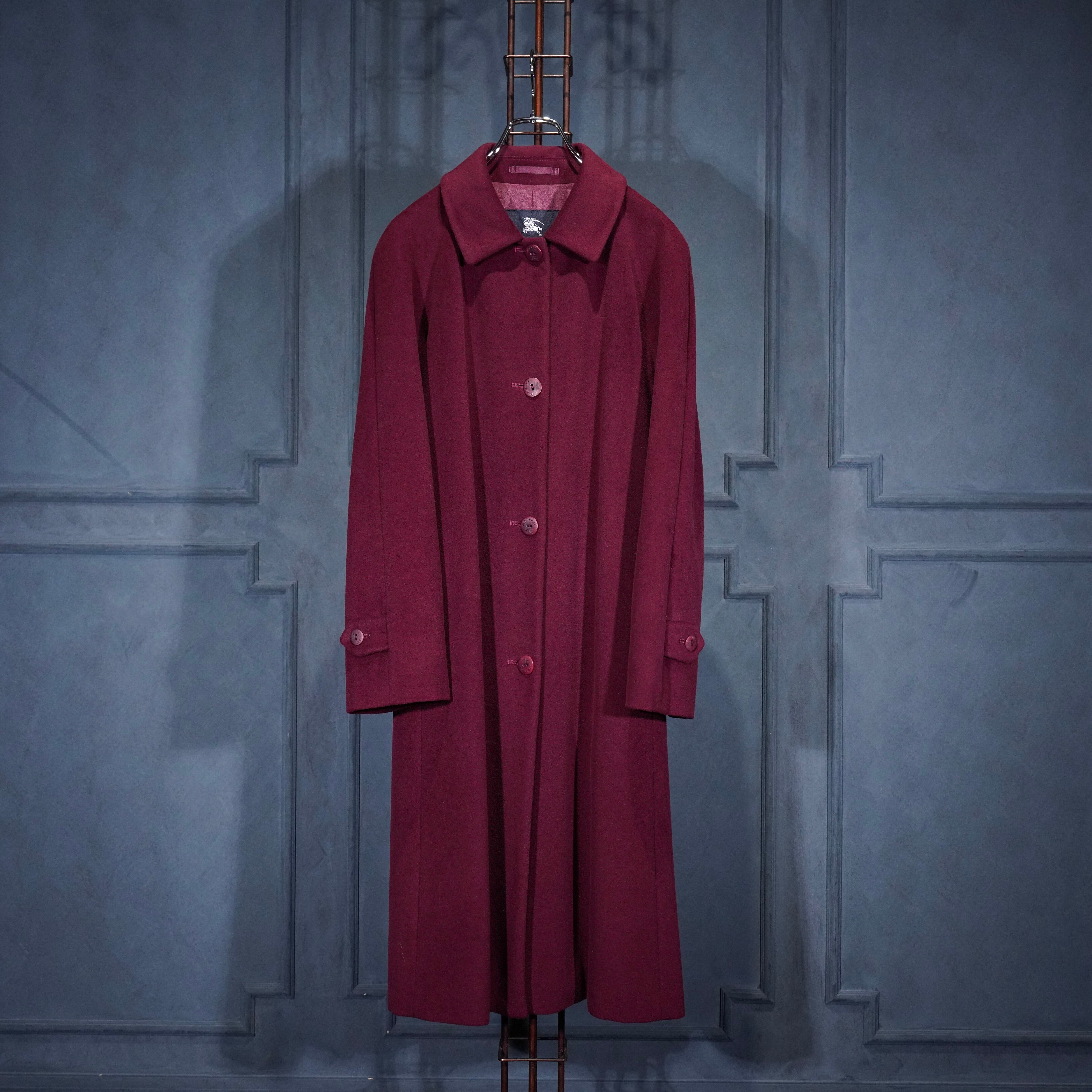 BURBERRY LONDON ANGORA BREND WOOL BALMACAAN COAT/バーバリー
