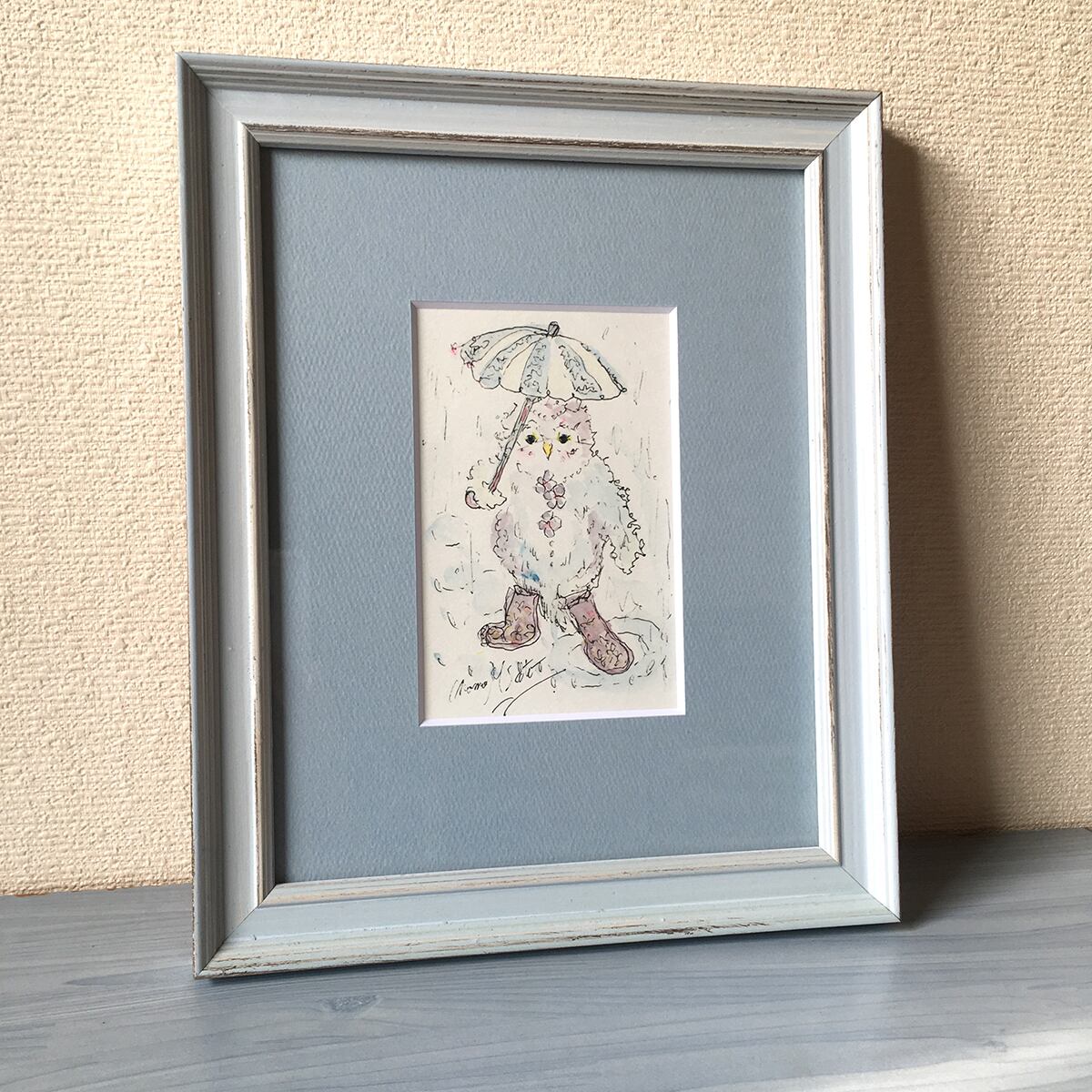 森砂重子「秋の訪れ」原画F10 額装