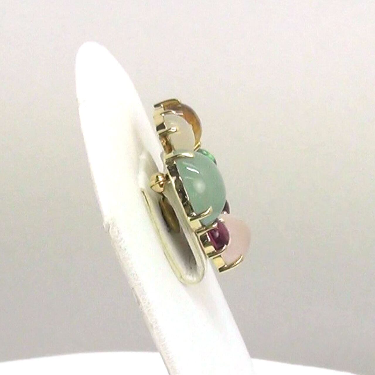 K18 マルチカラーストーン ブローチ | atelier-N2