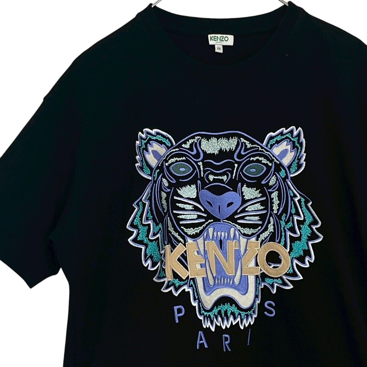 KENZO ケンゾー Tシャツ センターロゴ 刺繍ロゴ 虎 タイガーロゴ