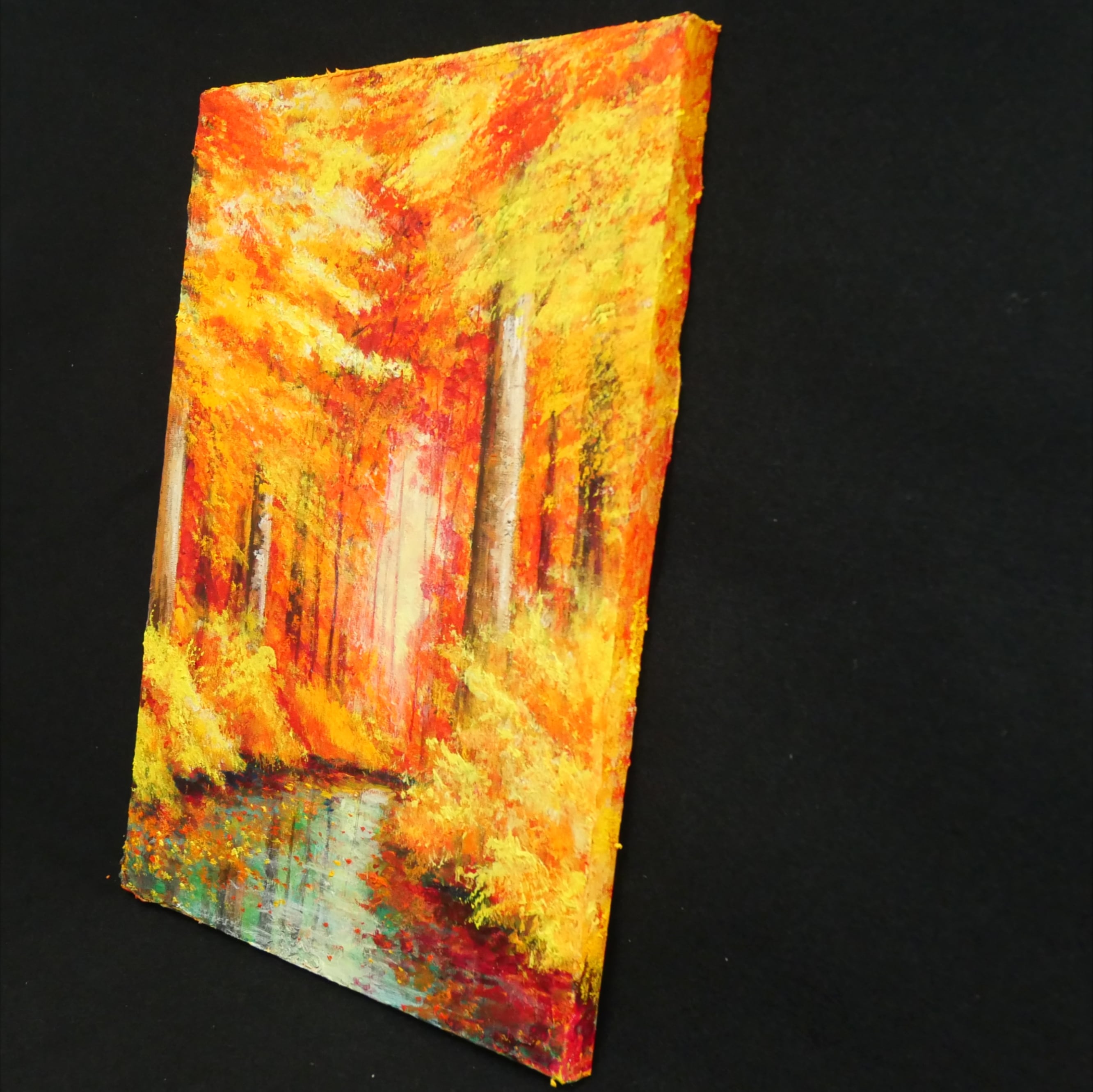 R.FRUKAWA 油彩画 油絵 家 街並み 建造物 絵画 アート 芸術