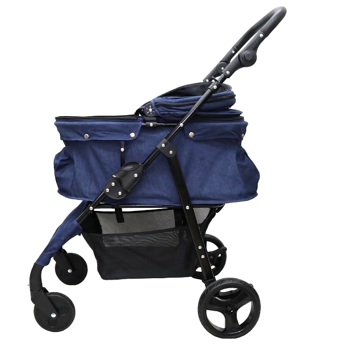 甘えん坊バギーBIG (ワイド) 4輪 ペットカート (デニム DENIM) ペット