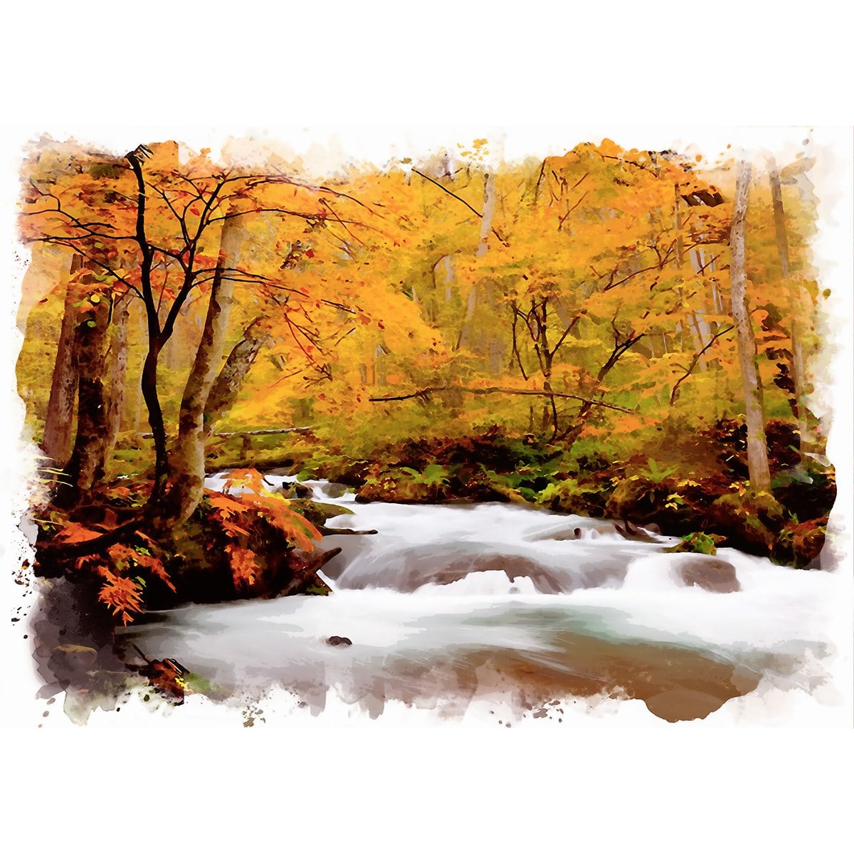 海外作者 花畑 風景画 油彩画 装飾フレーム付き 海外作者 花畑 風景画