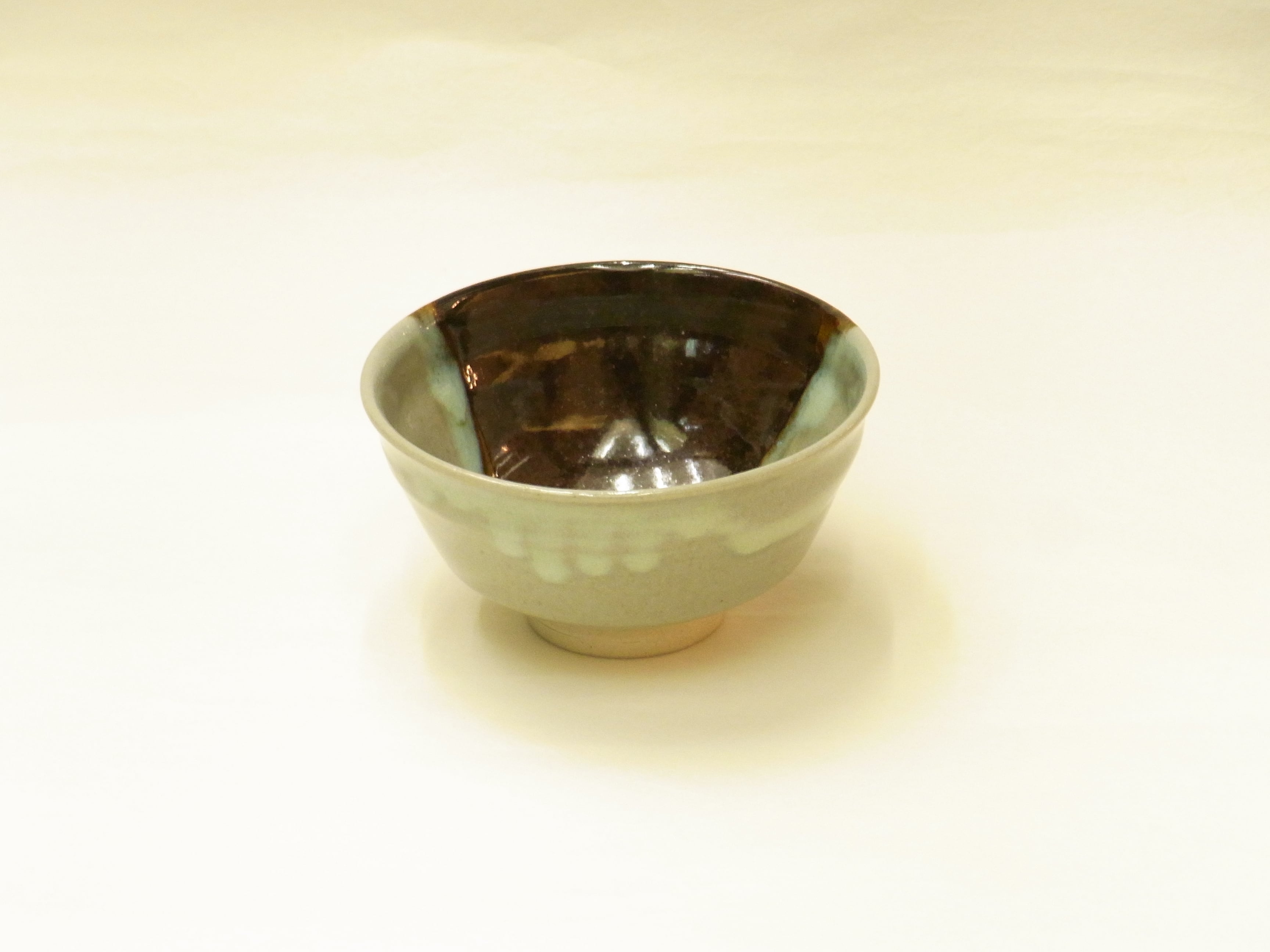 陽炎園 膳所焼（ぜぜやき） 茶碗 掛け分け | 小林漆陶