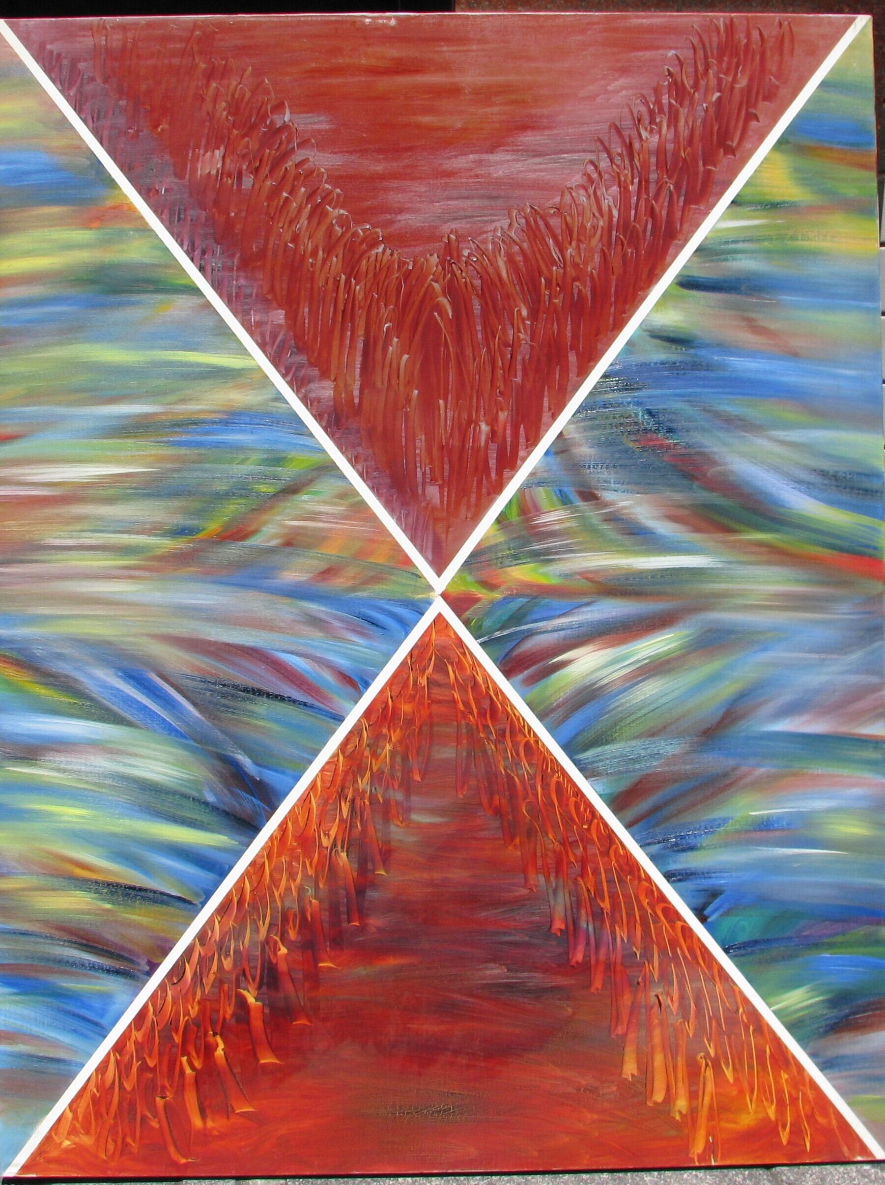 値下依頼承諾済☆現代作家,大澤哲郎「untitled to-487」F80号 現代