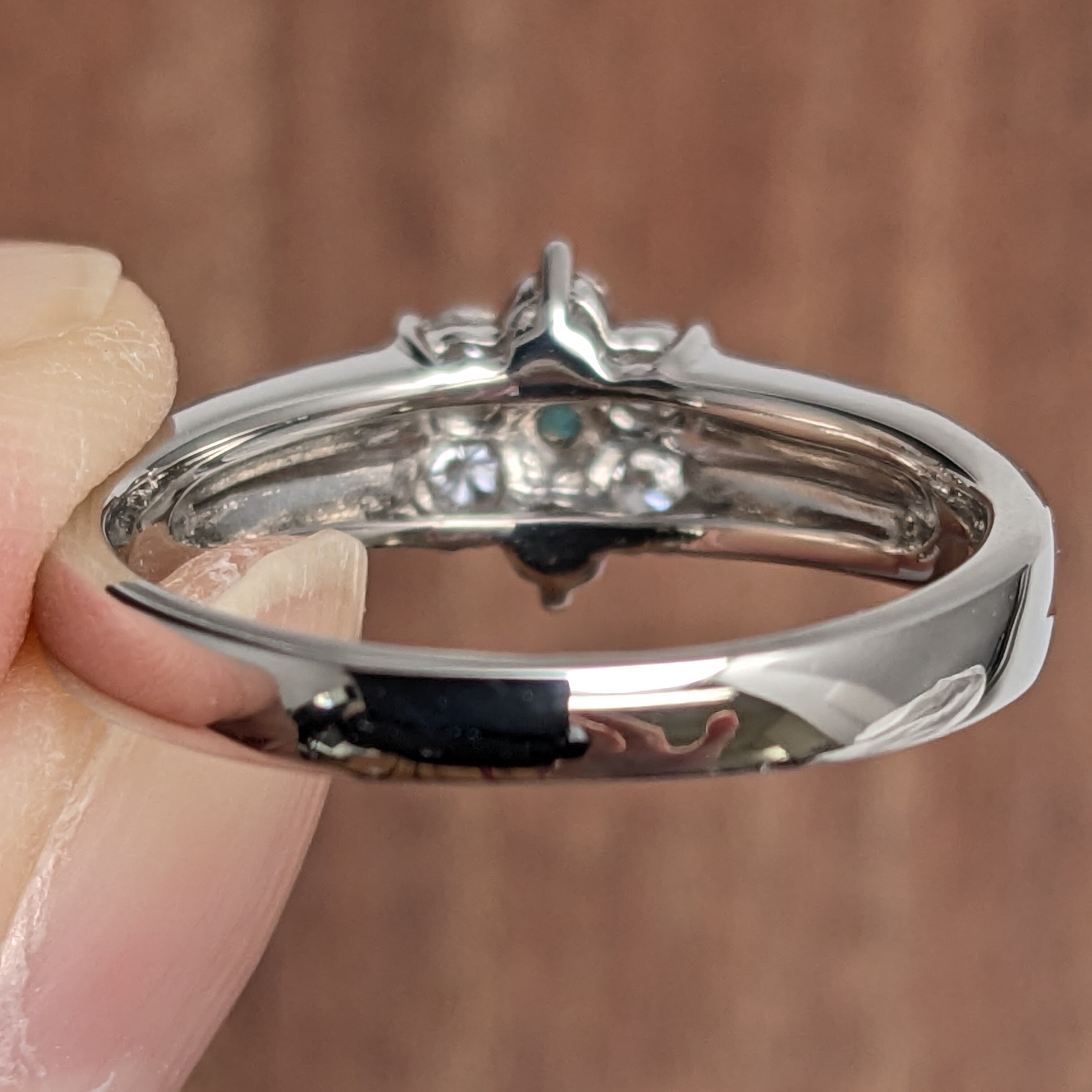 Pt900パライバトルマリンリング パライバトルマリン 0.09ct