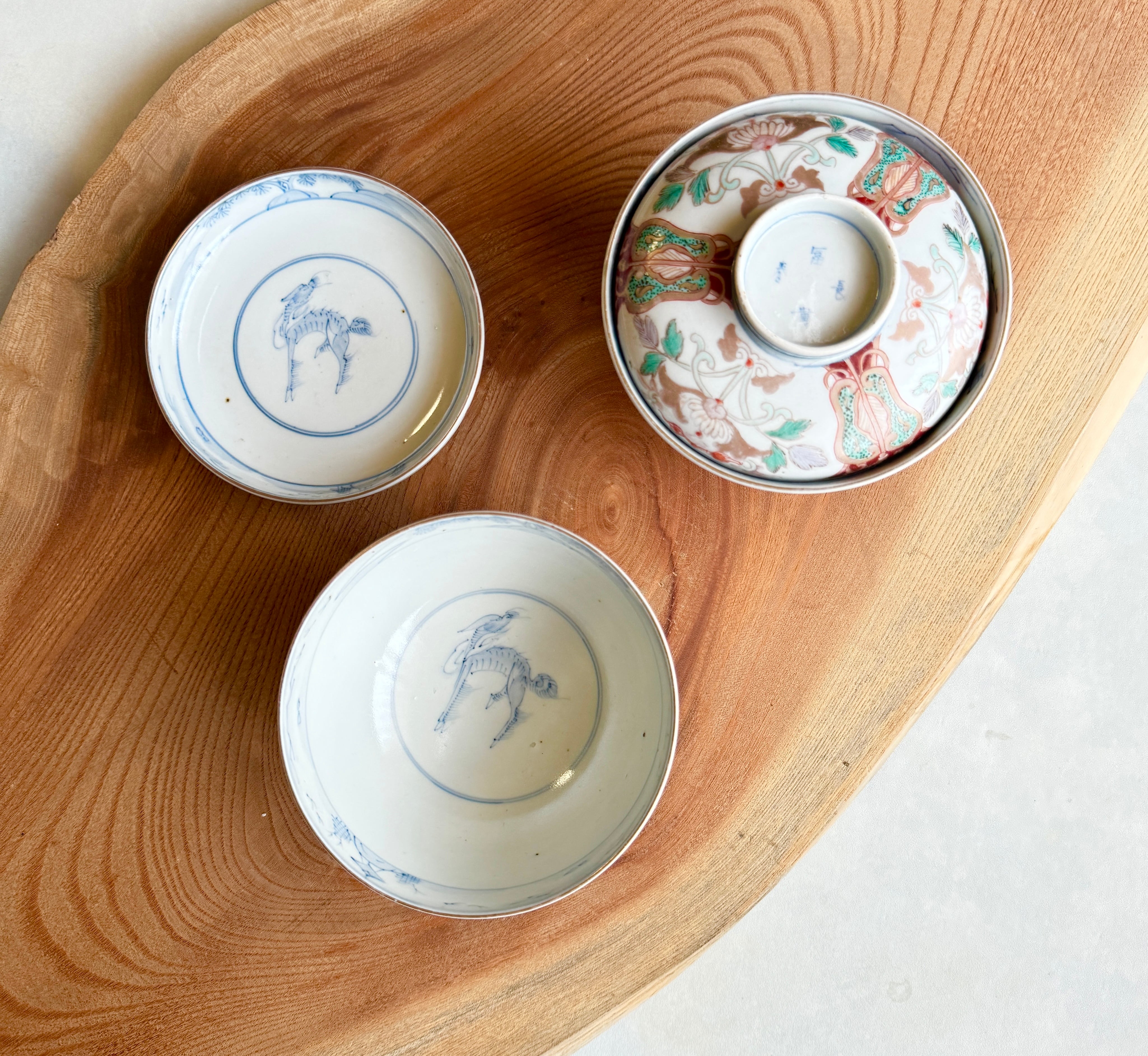 蓋付 茶碗 飯碗 古伊万里 伊万里 染付 金彩 手描 古美術 骨董 まとめ