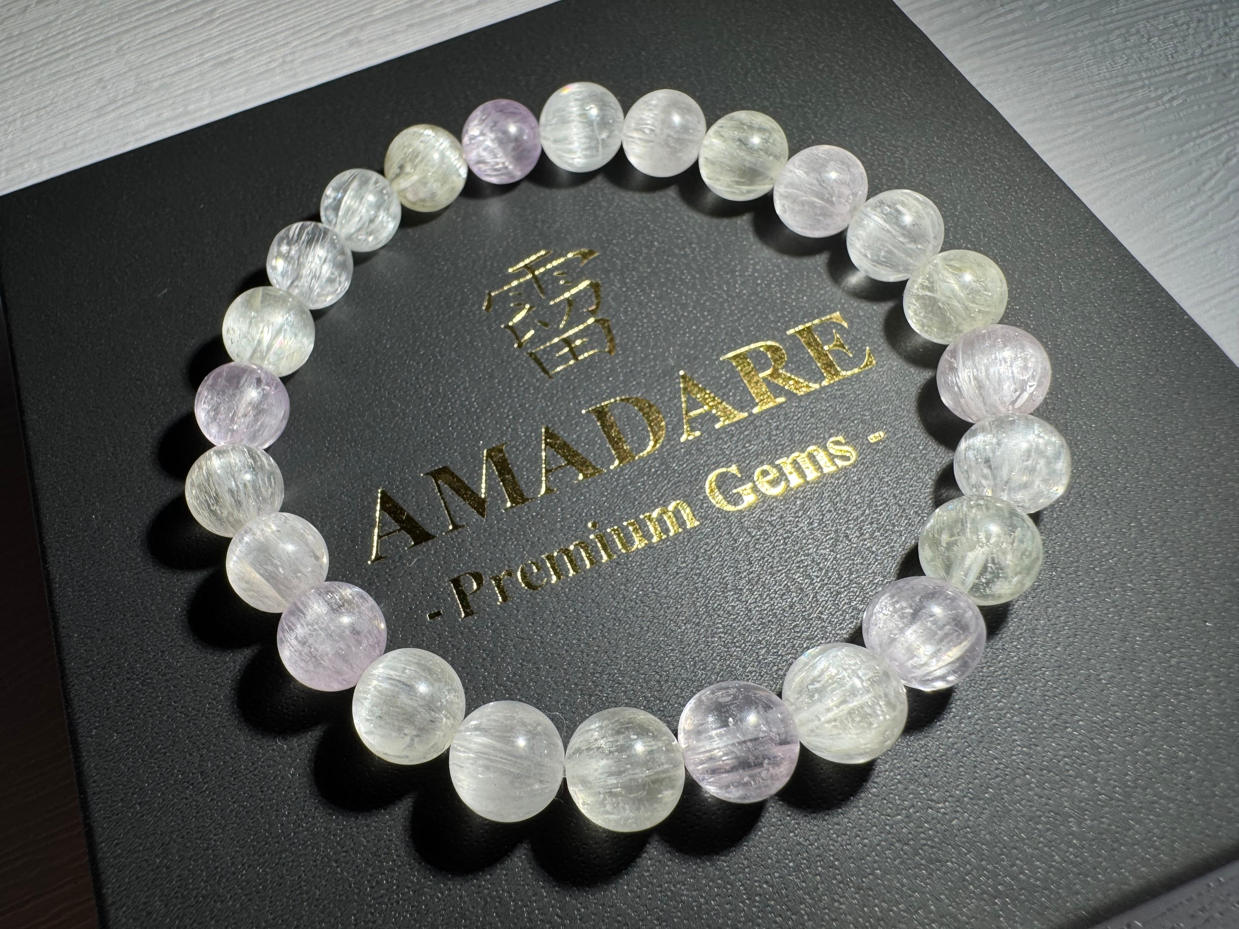 No.497 キャッツアイ・クンツァイトブレスレット | 霤 AMADARE