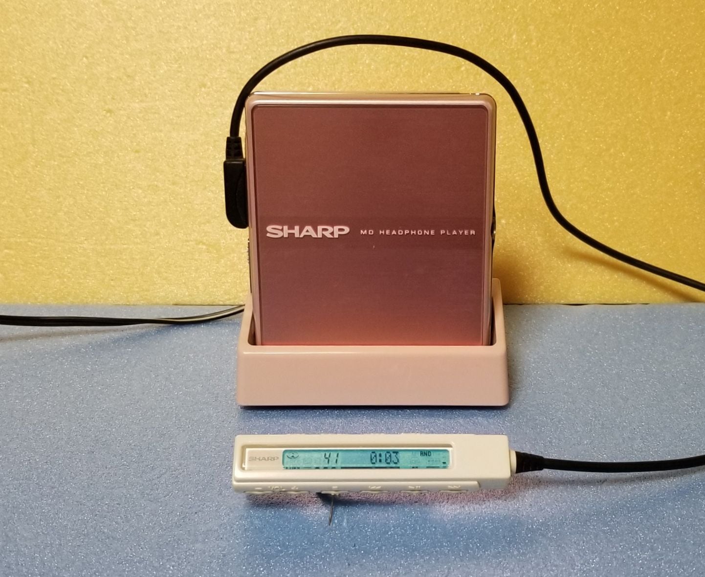 SHARP☆ポータブルMDプレーヤーMD-ST66-A（動作確認済み）