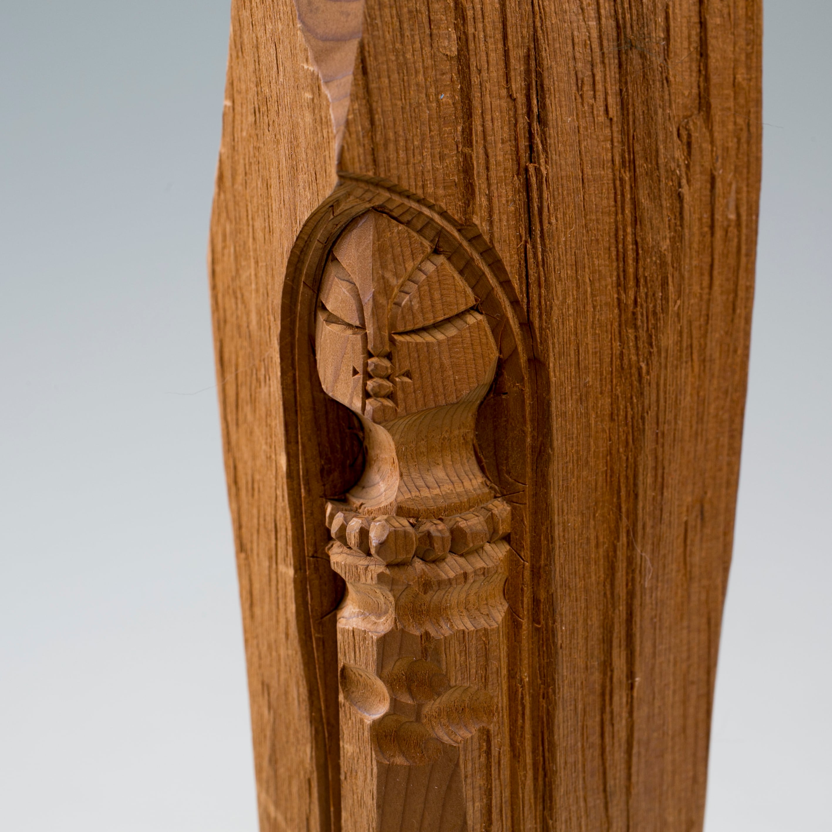 木彫 アイヌ 彫刻 祈り 滝口政満 置物 オブジェ インテリア 古美術