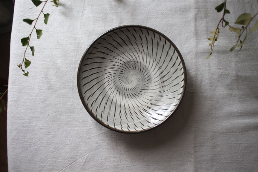 小鹿田焼 坂本工窯｜5寸皿 飛び鉋 | UTSUWA11