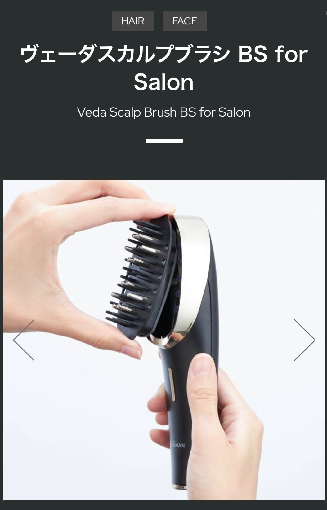 YAMAN ヴェーダスカルプブラシ BS for Salon