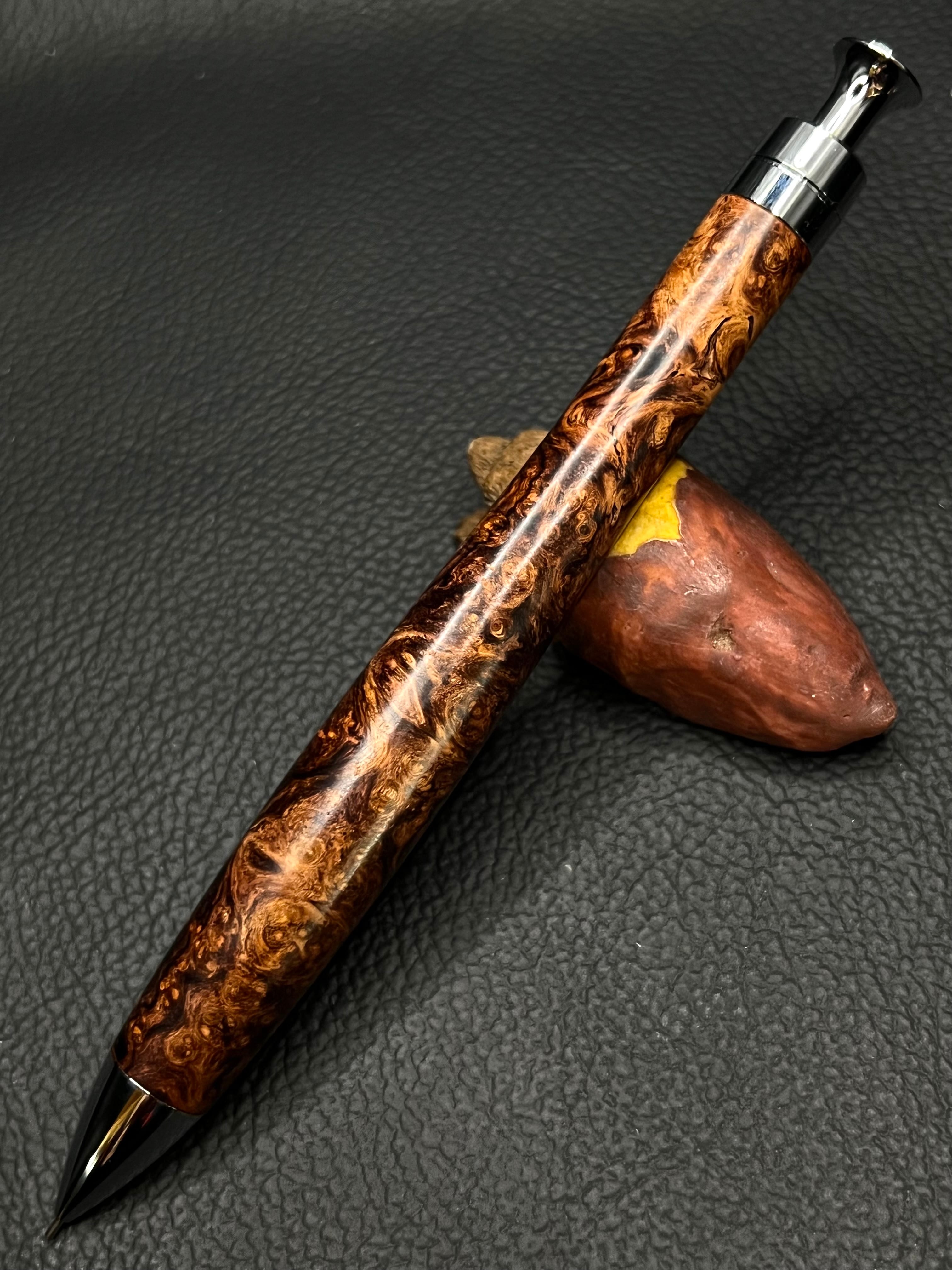 w*4様 工房楔 ペンシル楔 ローズウッドこぶ杢 シャープペンシル 工房楔