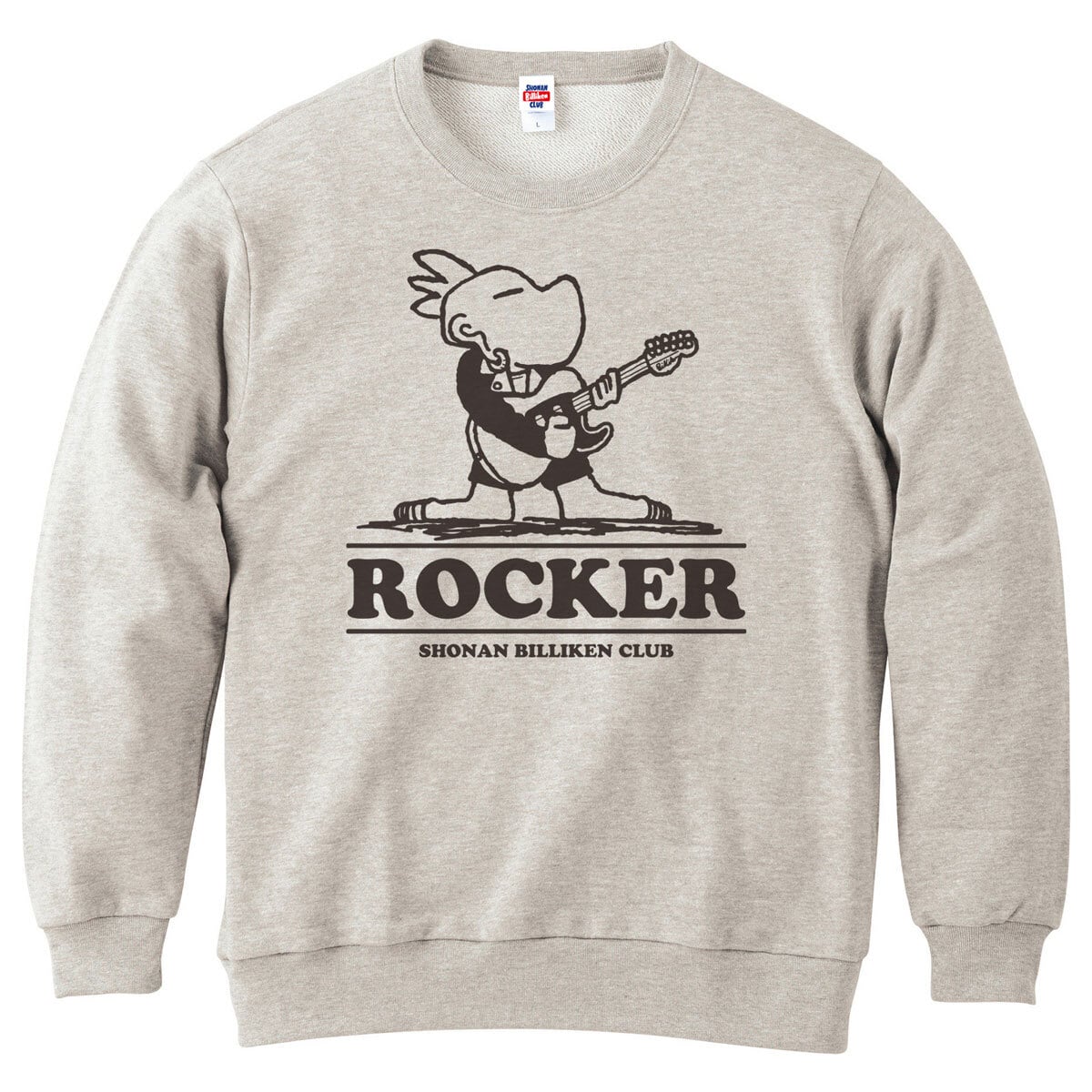 MUSIC】ギタリストビリケンさんスウェット (OATMEAL) | 湘南ビリケン倶楽部