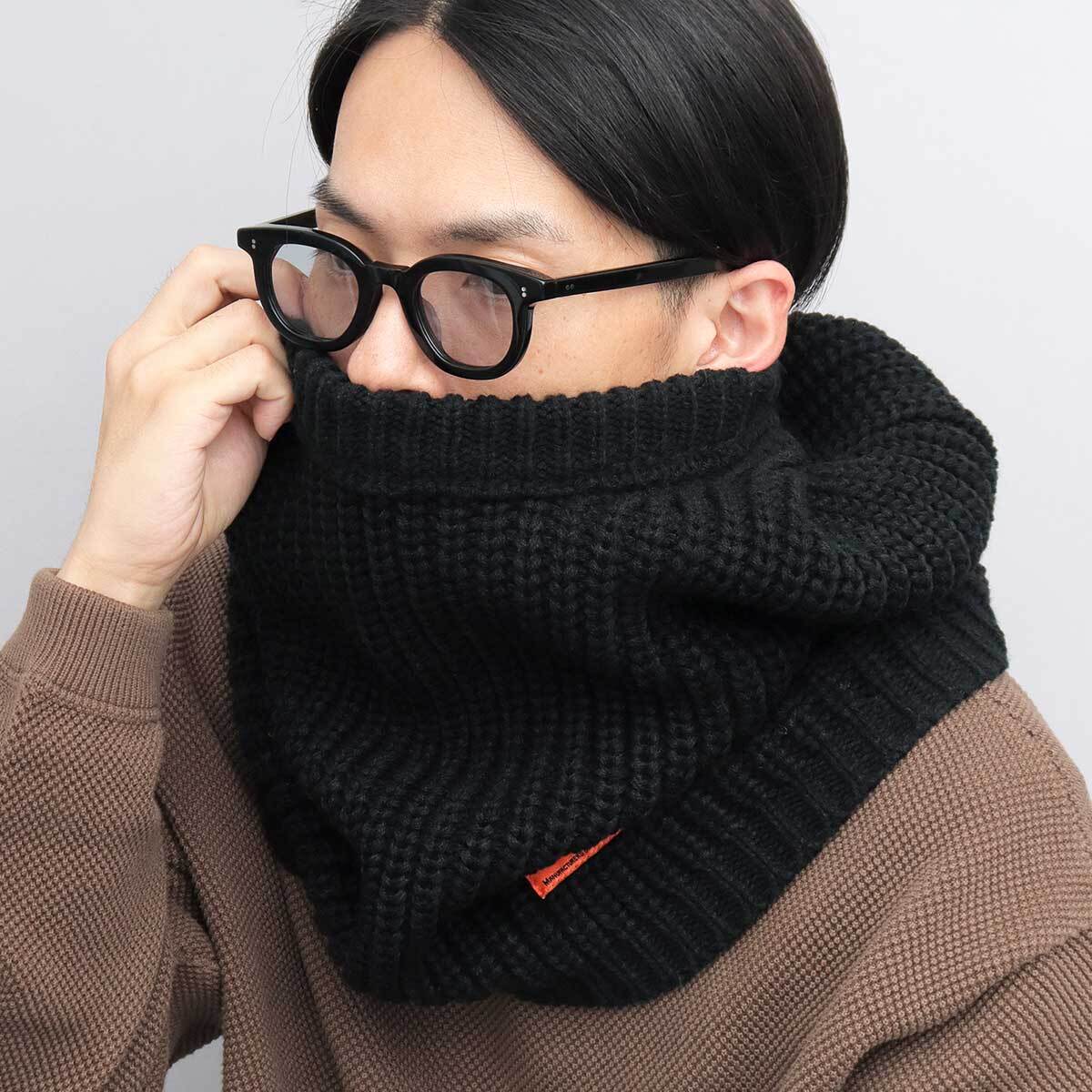 美品 YOKE 23AW 近年モデル ニット バラクラバ ビッグフード ブラック