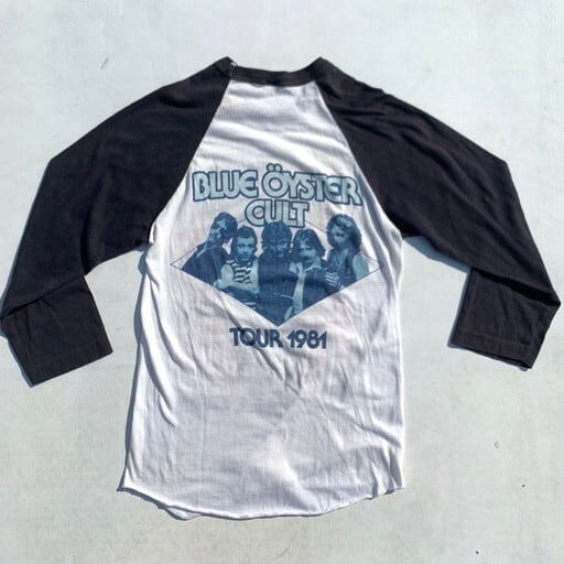 80's BLUE OYSTER CULT ブルーオイスターカルト ツアーTシャツ 7分袖