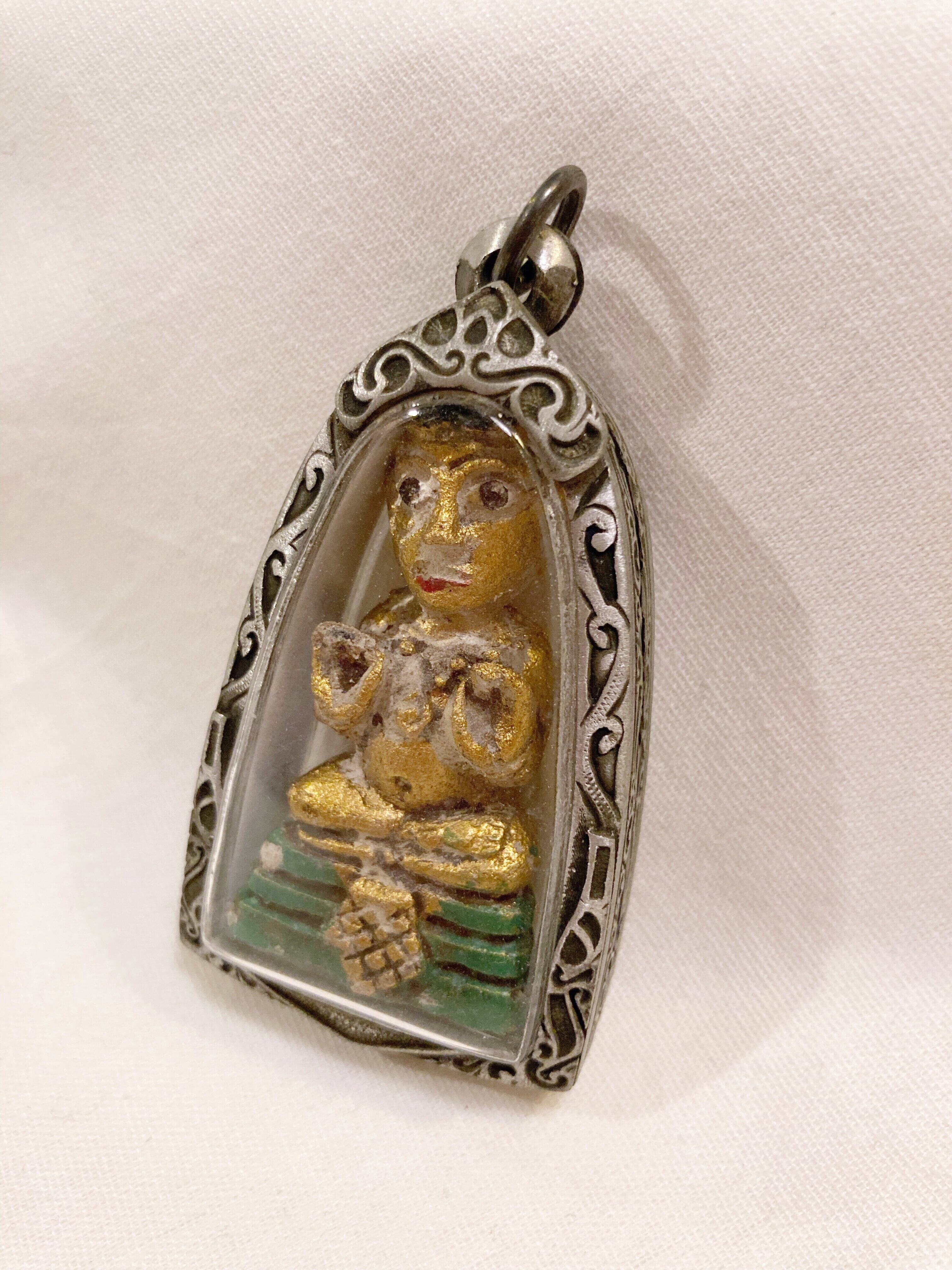 プラクルアン 黄金の子 クマントン LPカオヘン師 超レア品 金運 守護