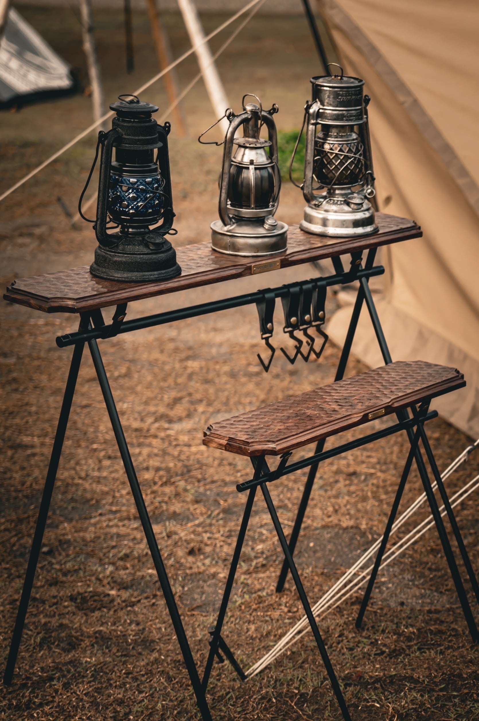 インディアンハンガー 木製 天板 ハンギングラック ミニマルワークス