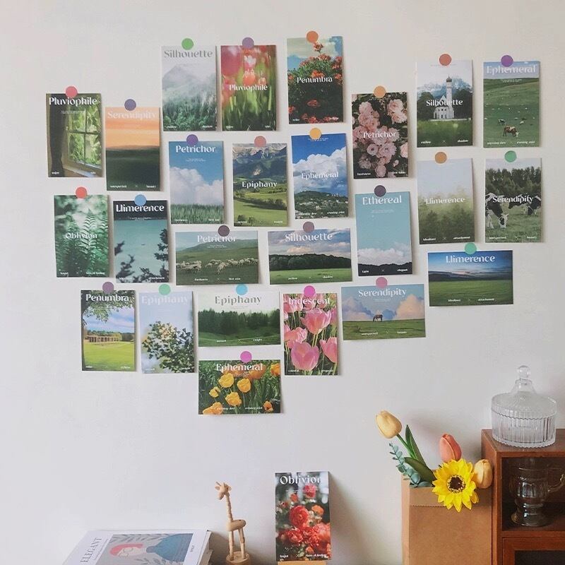 インテリア ポスター カード アート写真 ポストカード 韓国風 北欧風