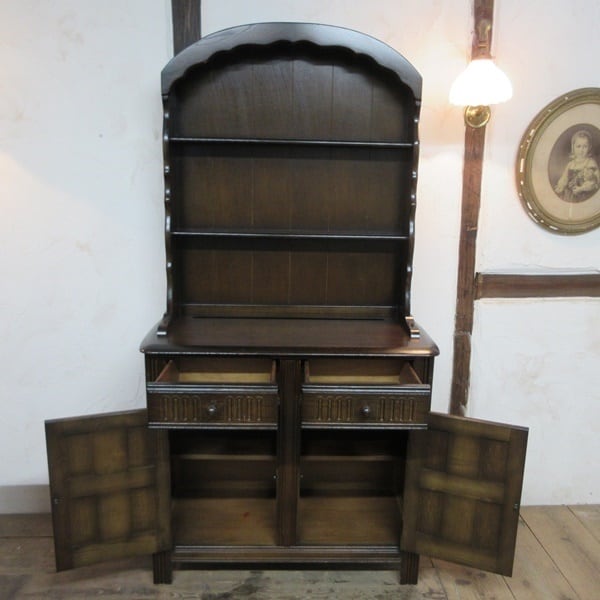 イギリス アンティーク 家具 ドレッサー カップボード キャビネット