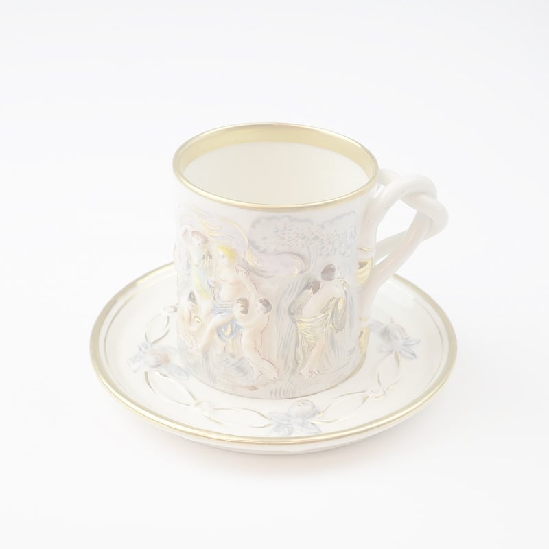 R.Capodimonte カポディモンテ アンティークカップソーサー 【イタリア