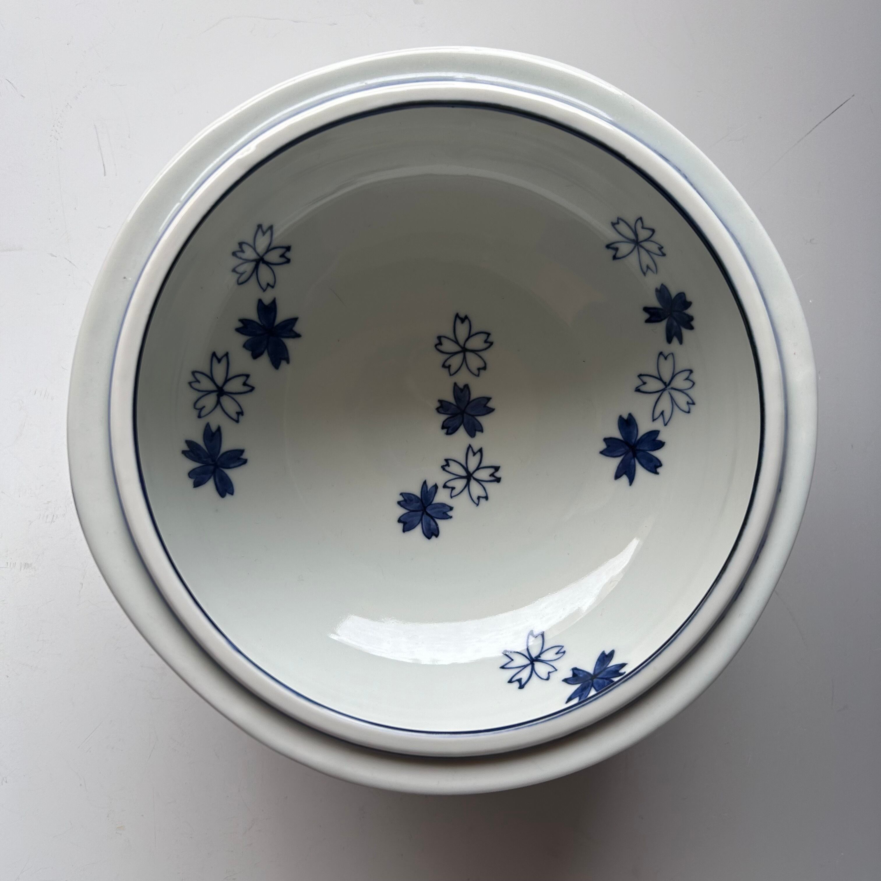 茶道具 京焼 染付桜川水指 茶道具京焼染付桜川水指