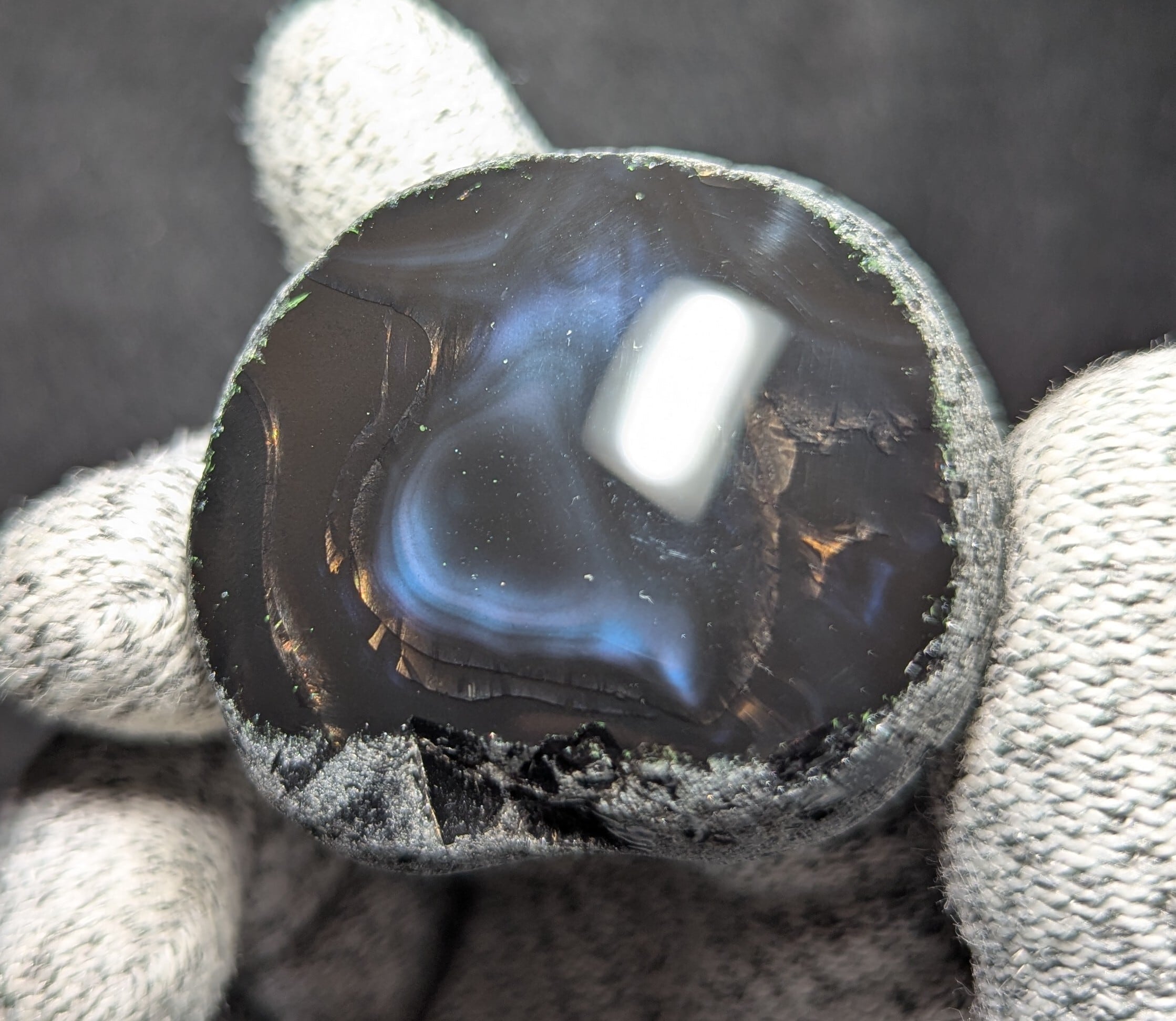 十勝石玲瓏 北海道産レインボーオブシディアン（研磨品） | Pay ID