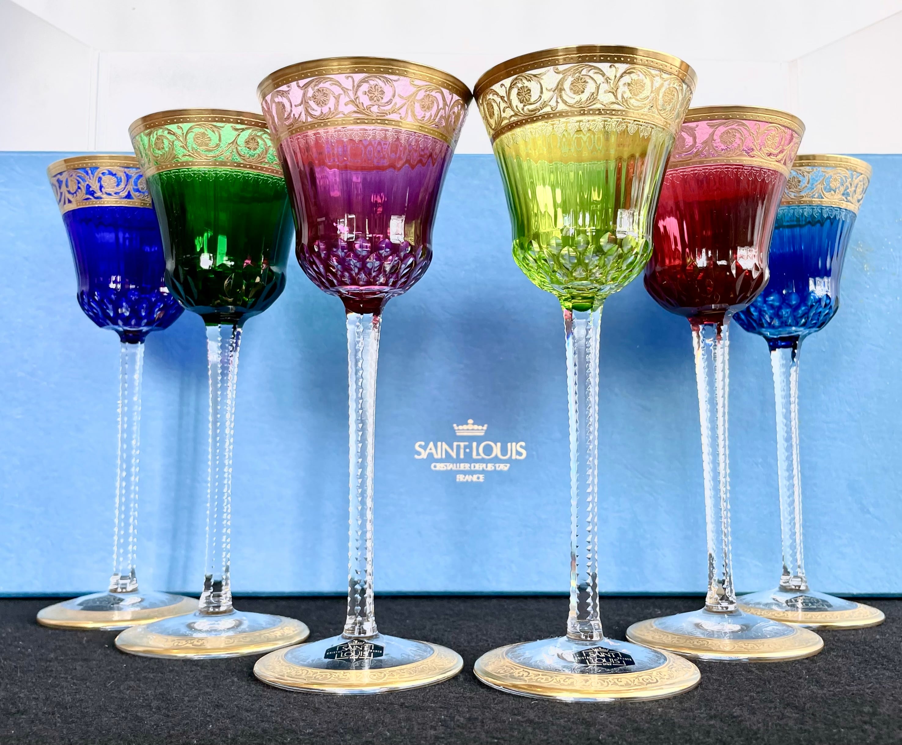 France Vintage 希少 サンルイ シスル ティスル ホック ワイン グラス