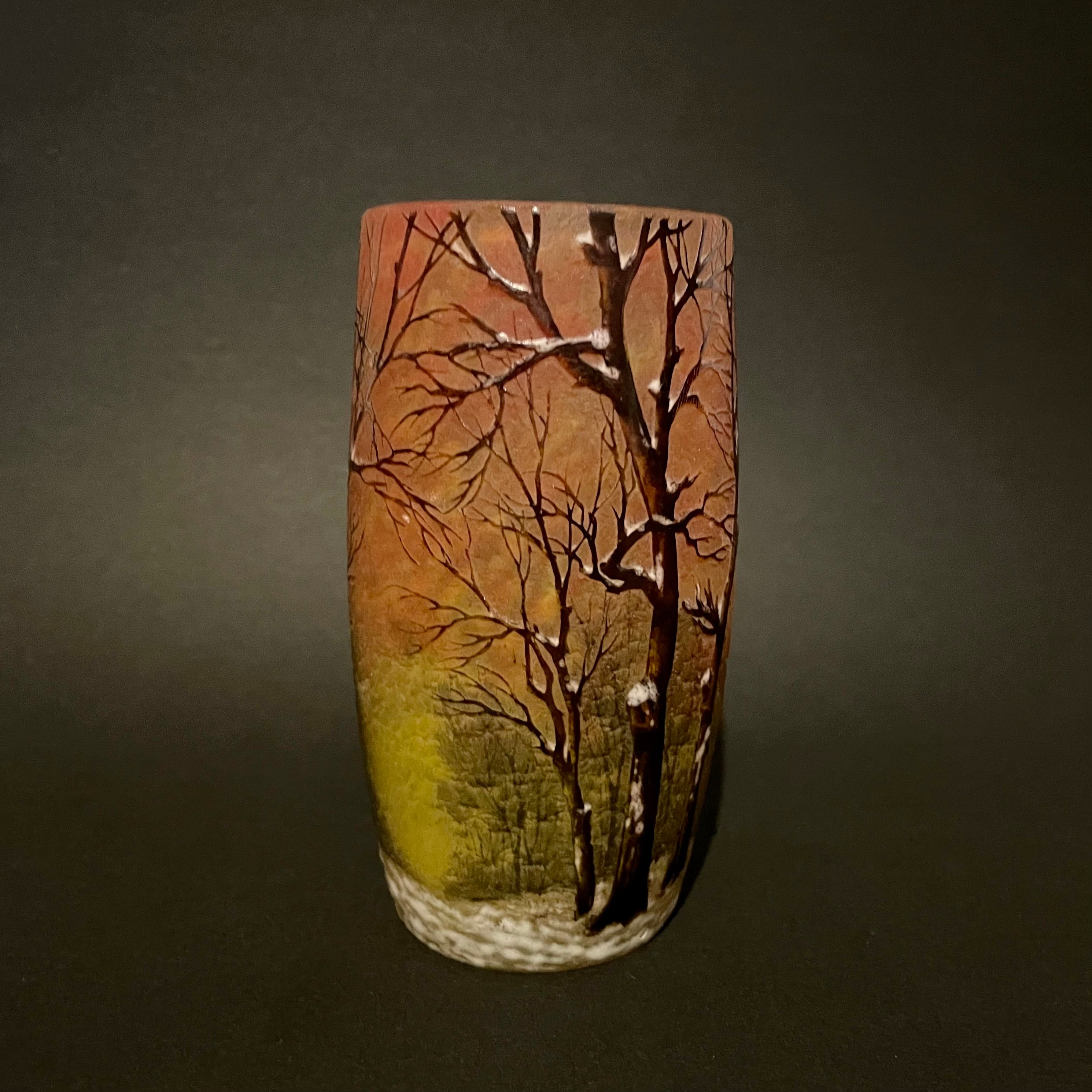 Daun nancy】 ドームナンシー 冬景色文花瓶 | Oldnice(オールドナイス