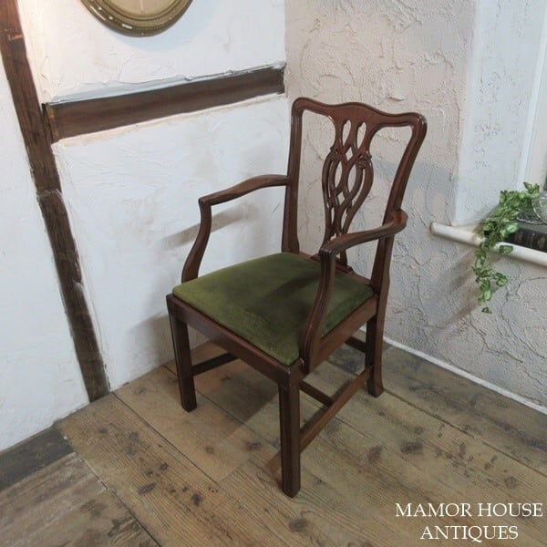 イギリス アンティーク 家具 ダイニングチェア 椅子 イス 英国 4165e