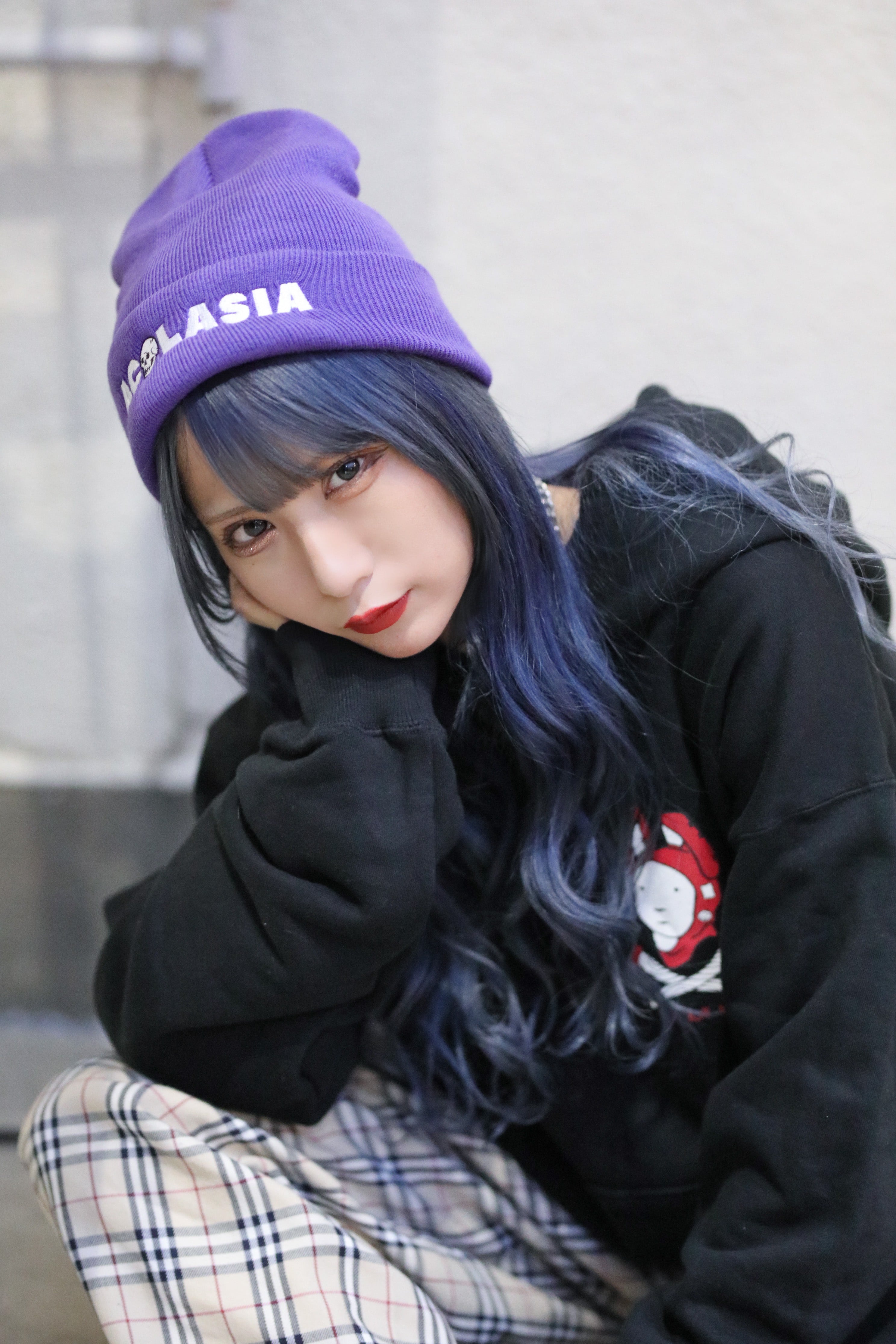 新品 masaki kyoko ニット帽 花刺繍 佐藤繊維 エムアンドキョウコ エム