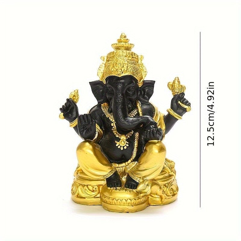 漆黒のガネーシャ 像 象 神 神話 ヒンドゥー教 インド 金運 仕事運 金