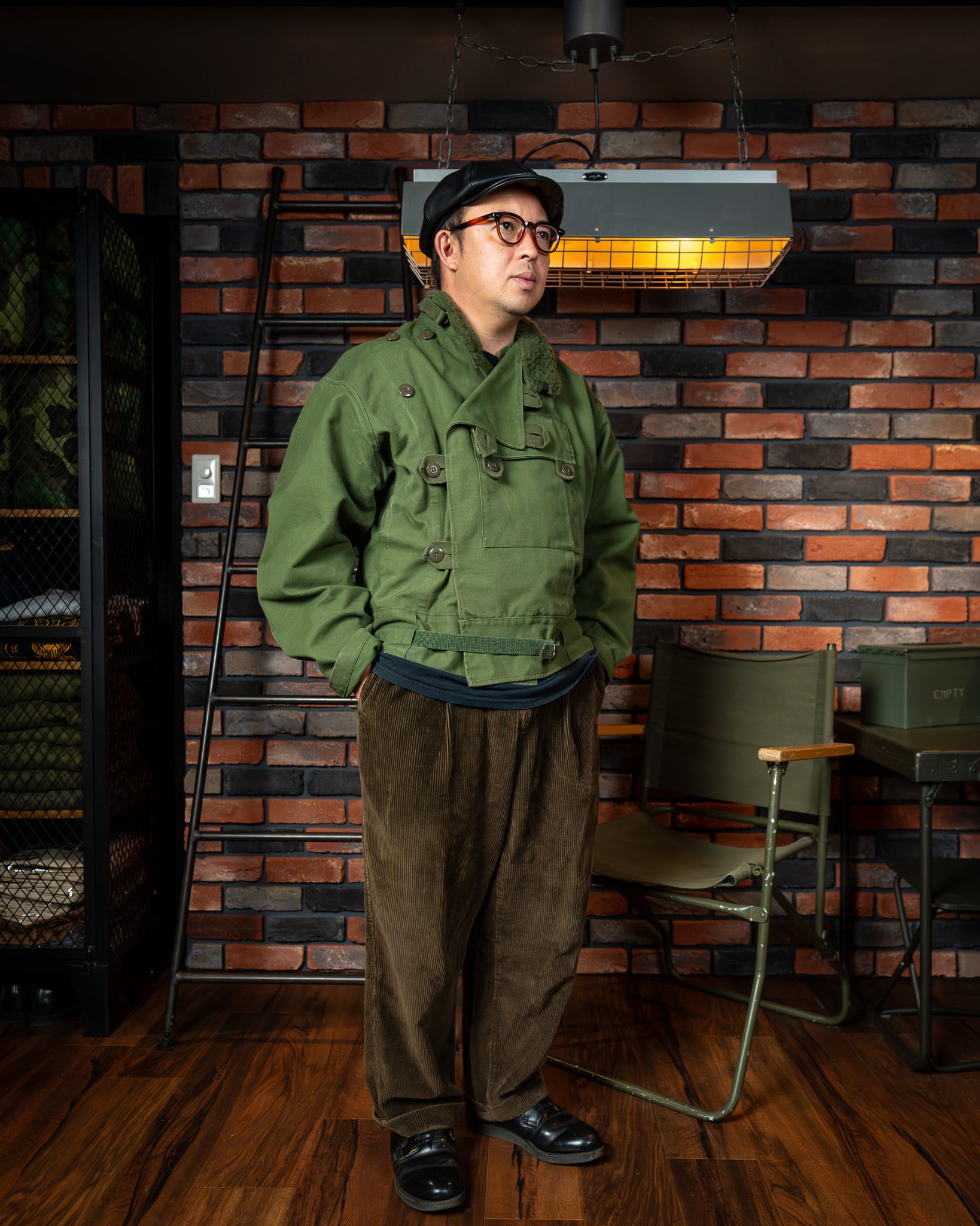 モーターサイクルジャケットライナー付き60s スウェーデン軍ヴィンテージ